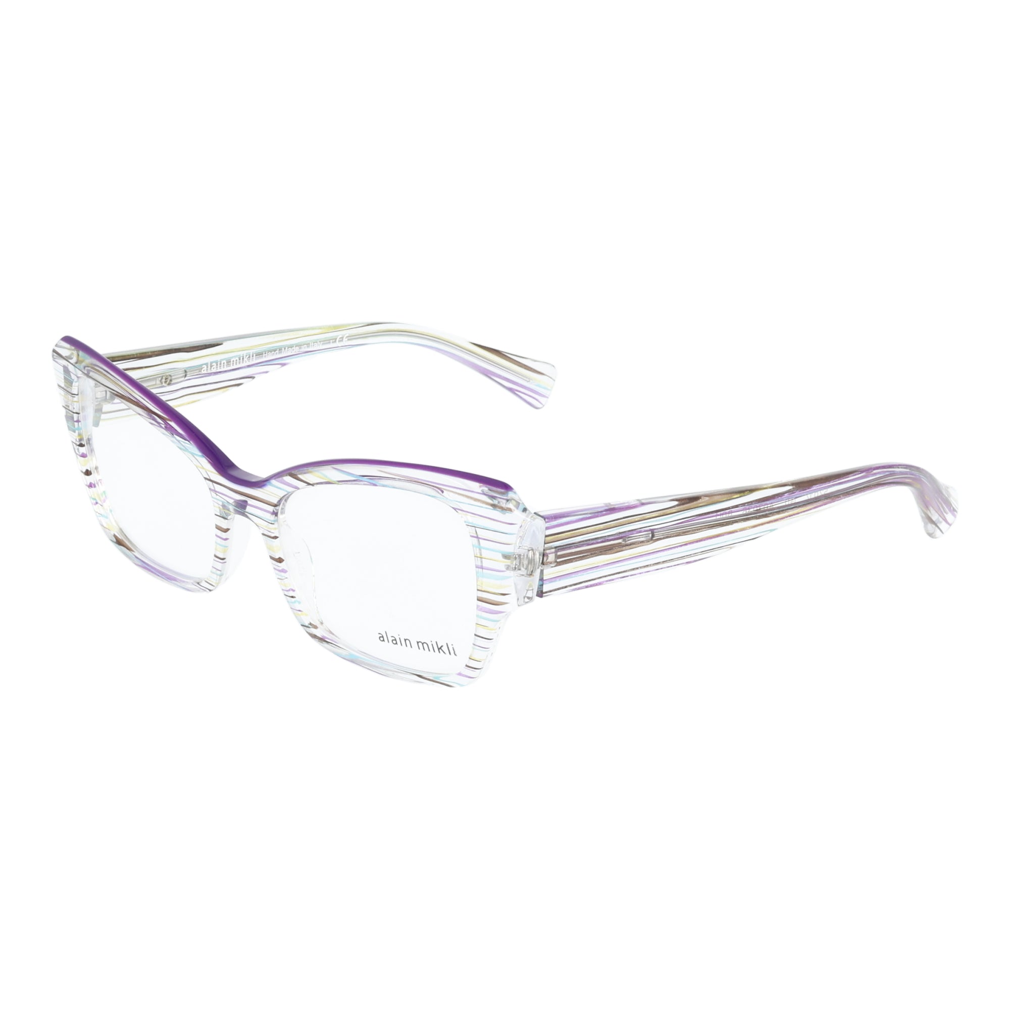 Alain Mikli | A03036 BOI1 occhiali da vista donna Bianco trasparente e multi-colore