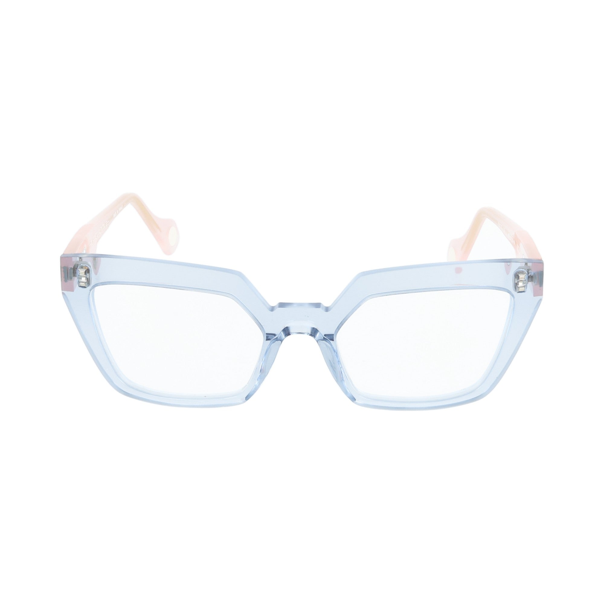 Anne et Valentin | Brera 20C08 occhiale da vista donna acetato rettangolare Celeste Rosa