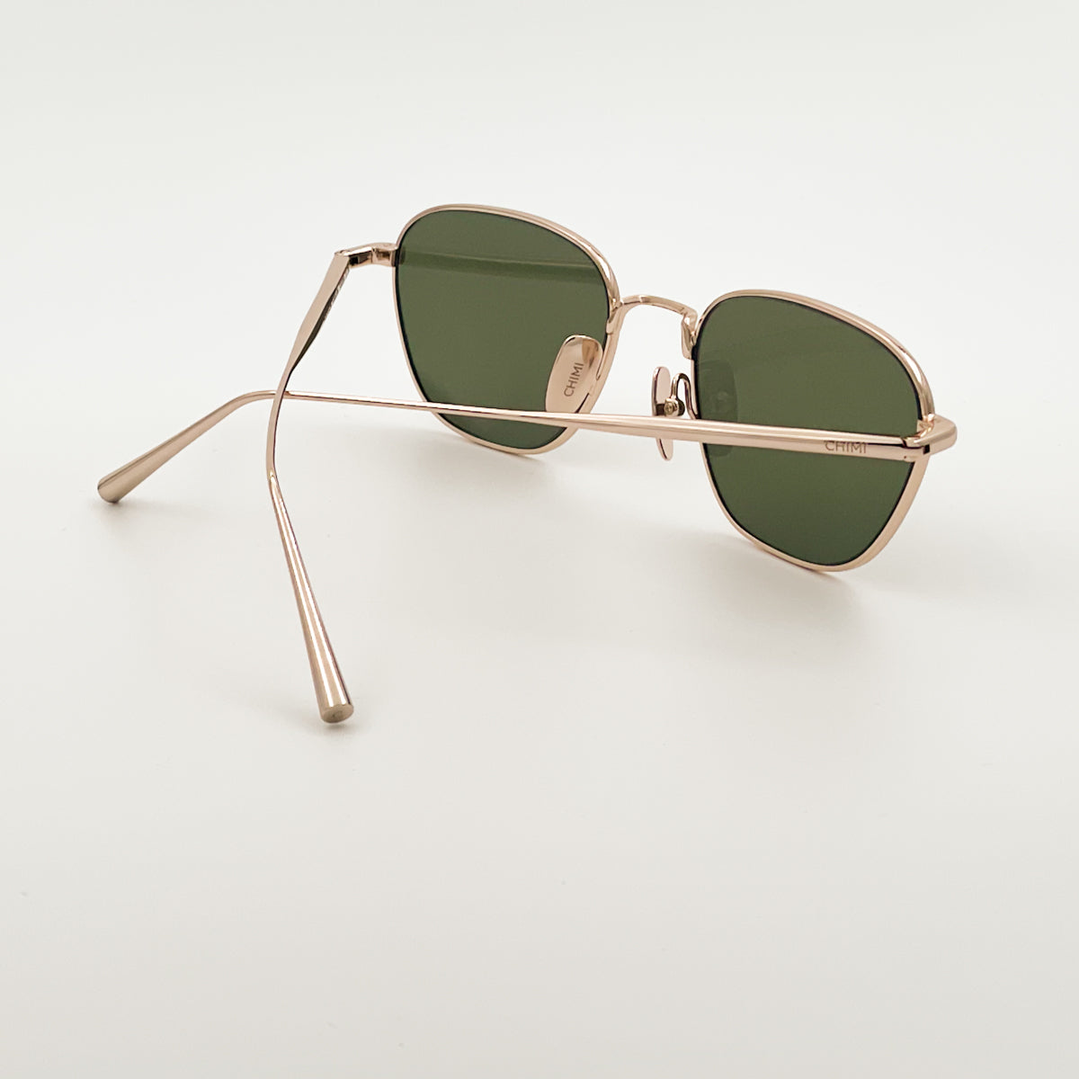 CHIMI Polygon Soft Gold / Green occhiali da sole uomo