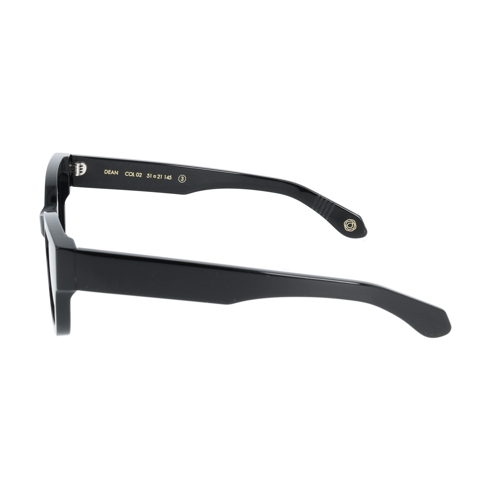 DEAN Kyme occhiale da sole unisex nero rettangolare