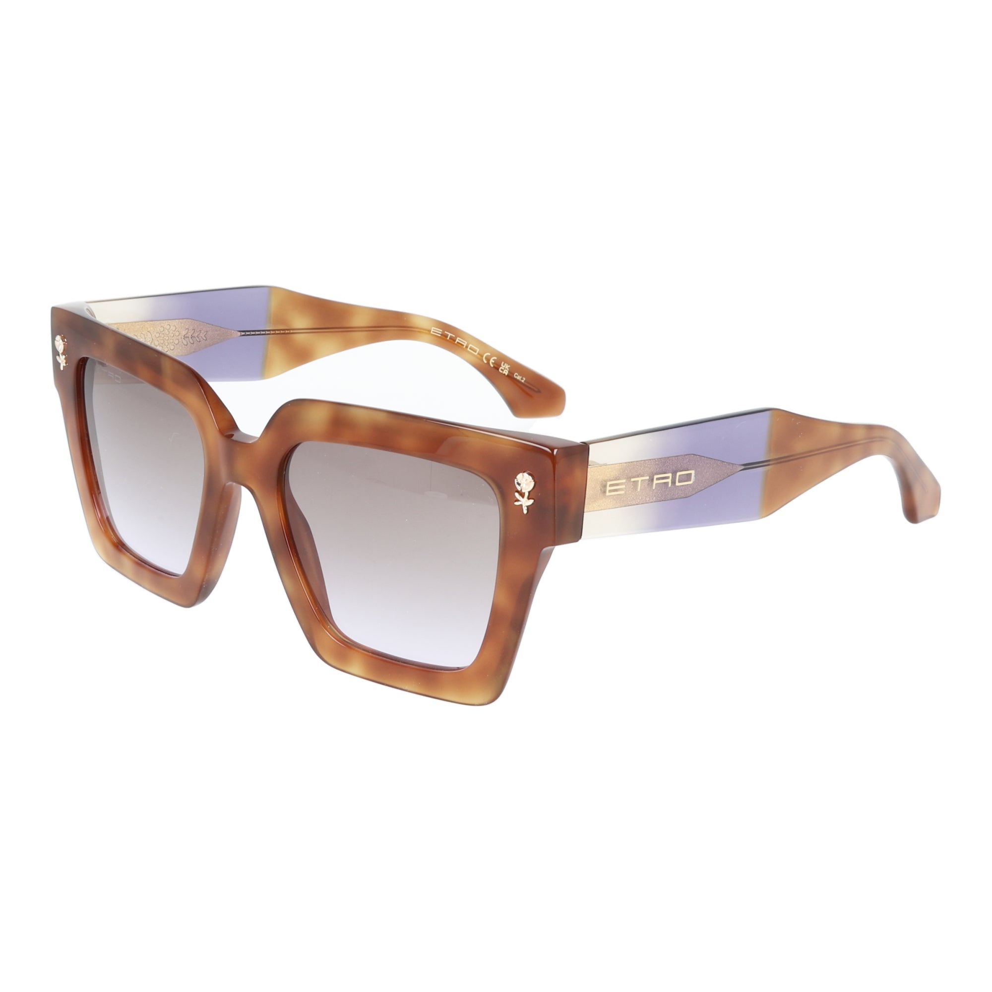 Etro | 0113/S occhiali da sole oversize donna Tartarugato & Violetta