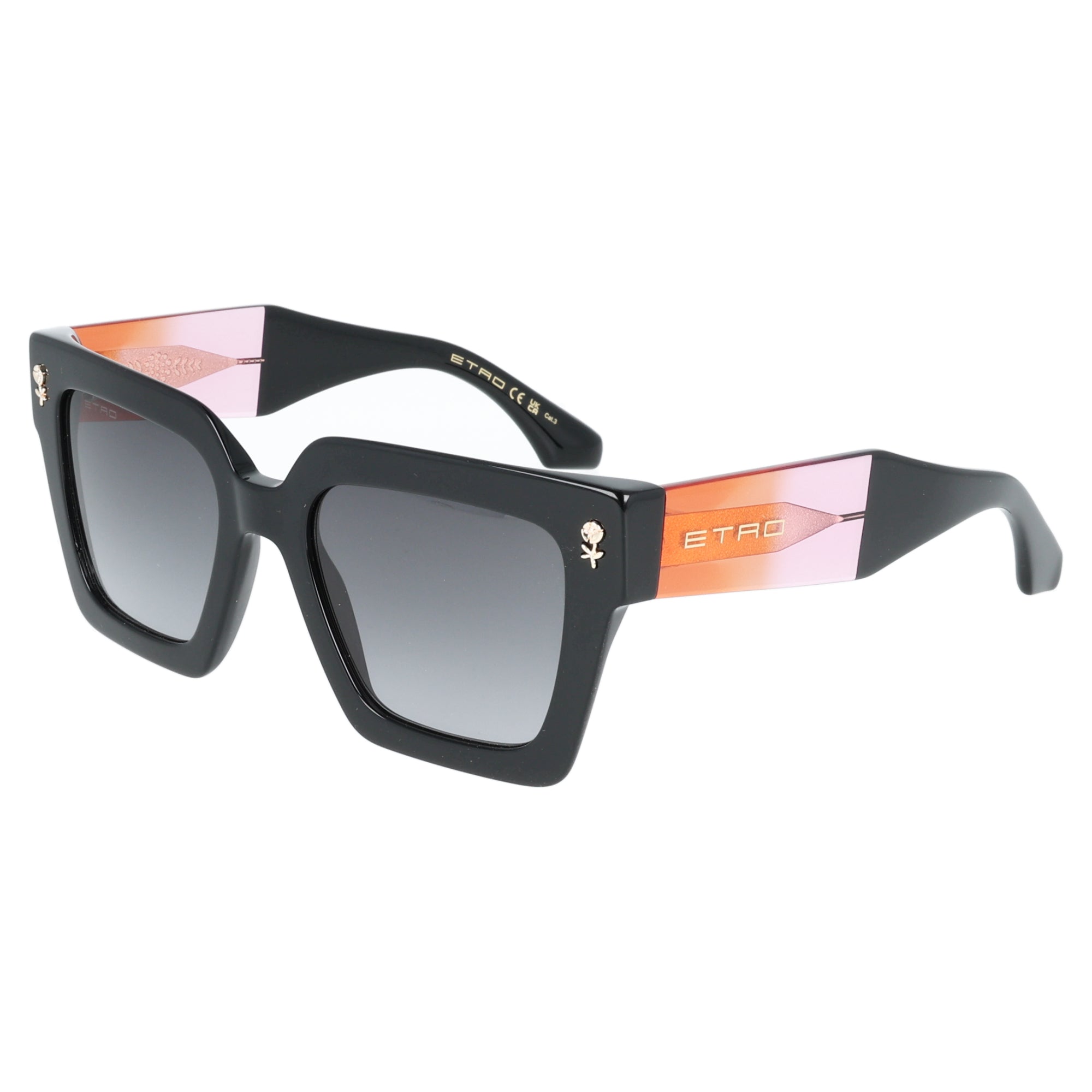 Etro | 0113/S occhiali da sole oversize donna nero arancione