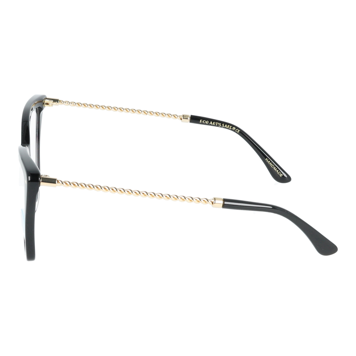 For Art's Sake | Dion OP431 occhiali vista donna Nero & Oro bianco