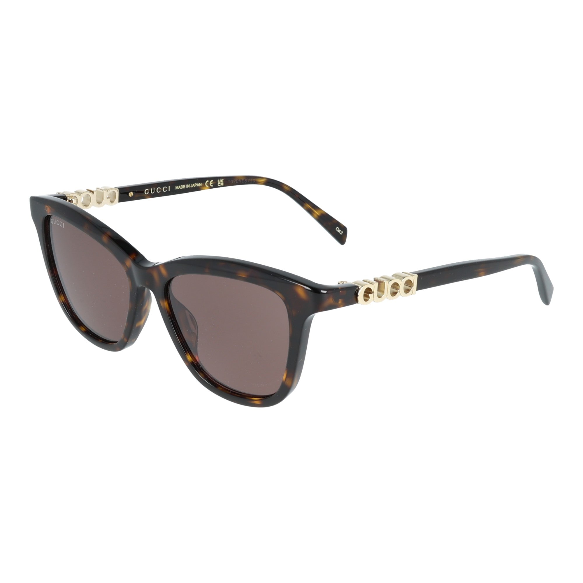 Gucci | GG2032S 002 occhiali da sole donna cateye Tartarugato caldo