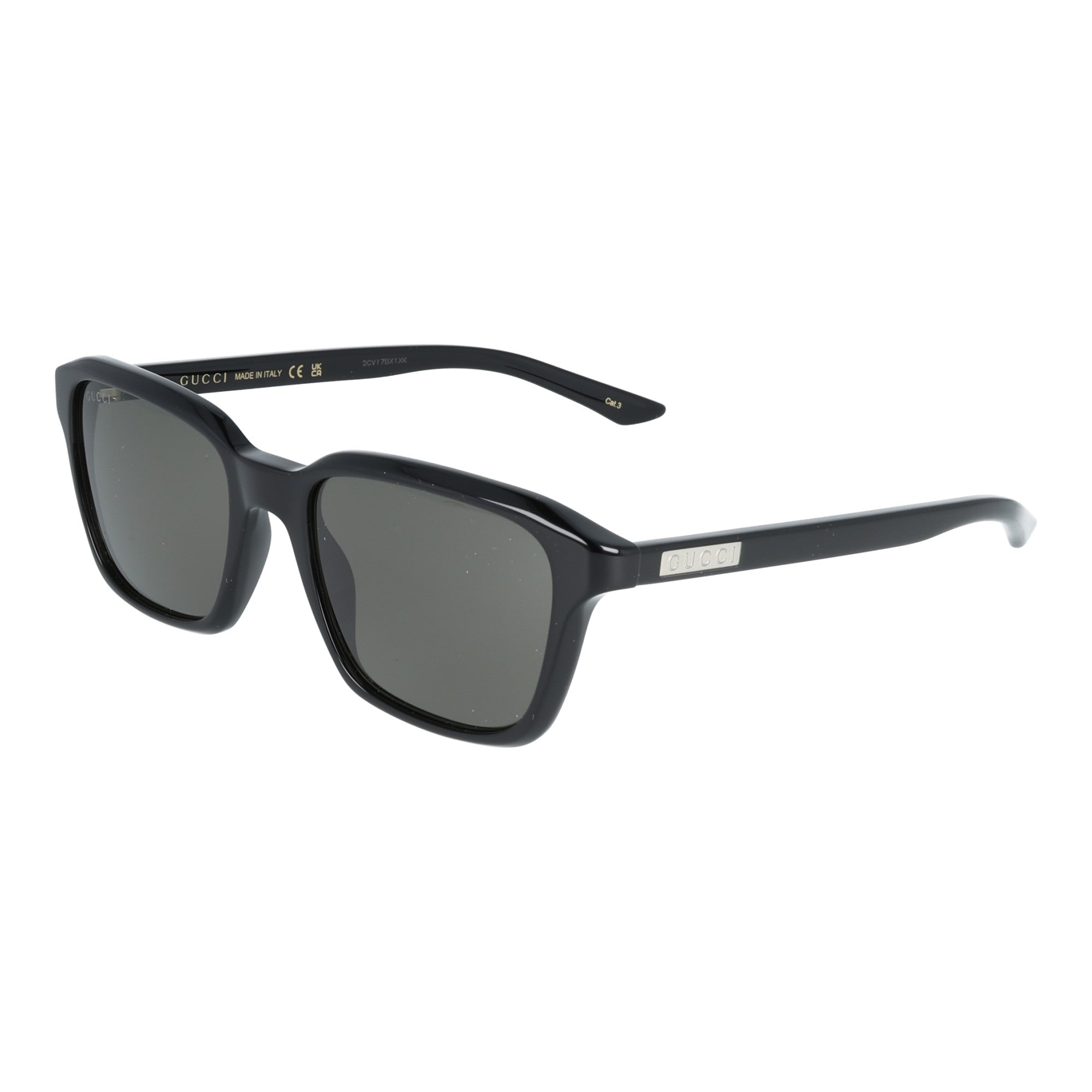 Gucci | GG2078S 001 occhiali sole uomo rettangolari Nero