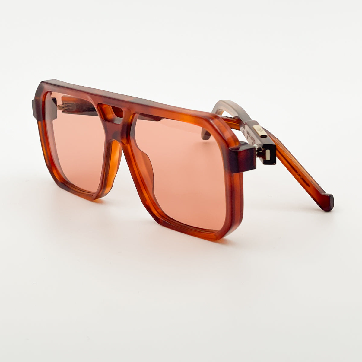 Jplus Dylan | Havana / Marrone / Trasparente occhiali da sole da uomo rettangolari