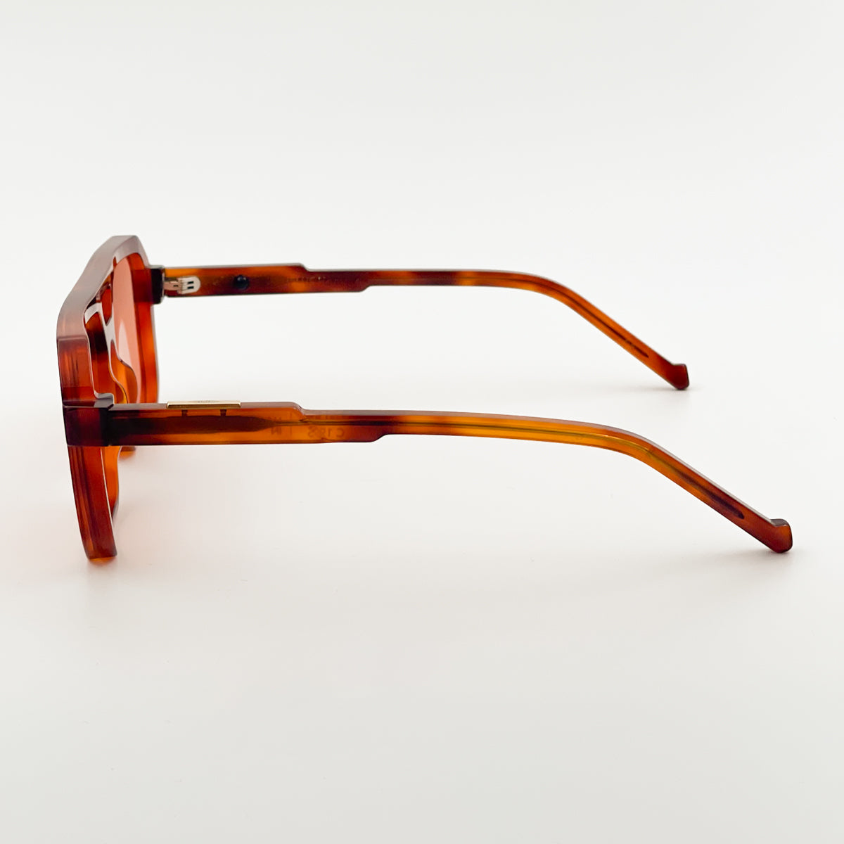 Jplus Dylan | Havana / Marrone / Trasparente occhiali da sole da uomo rettangolari