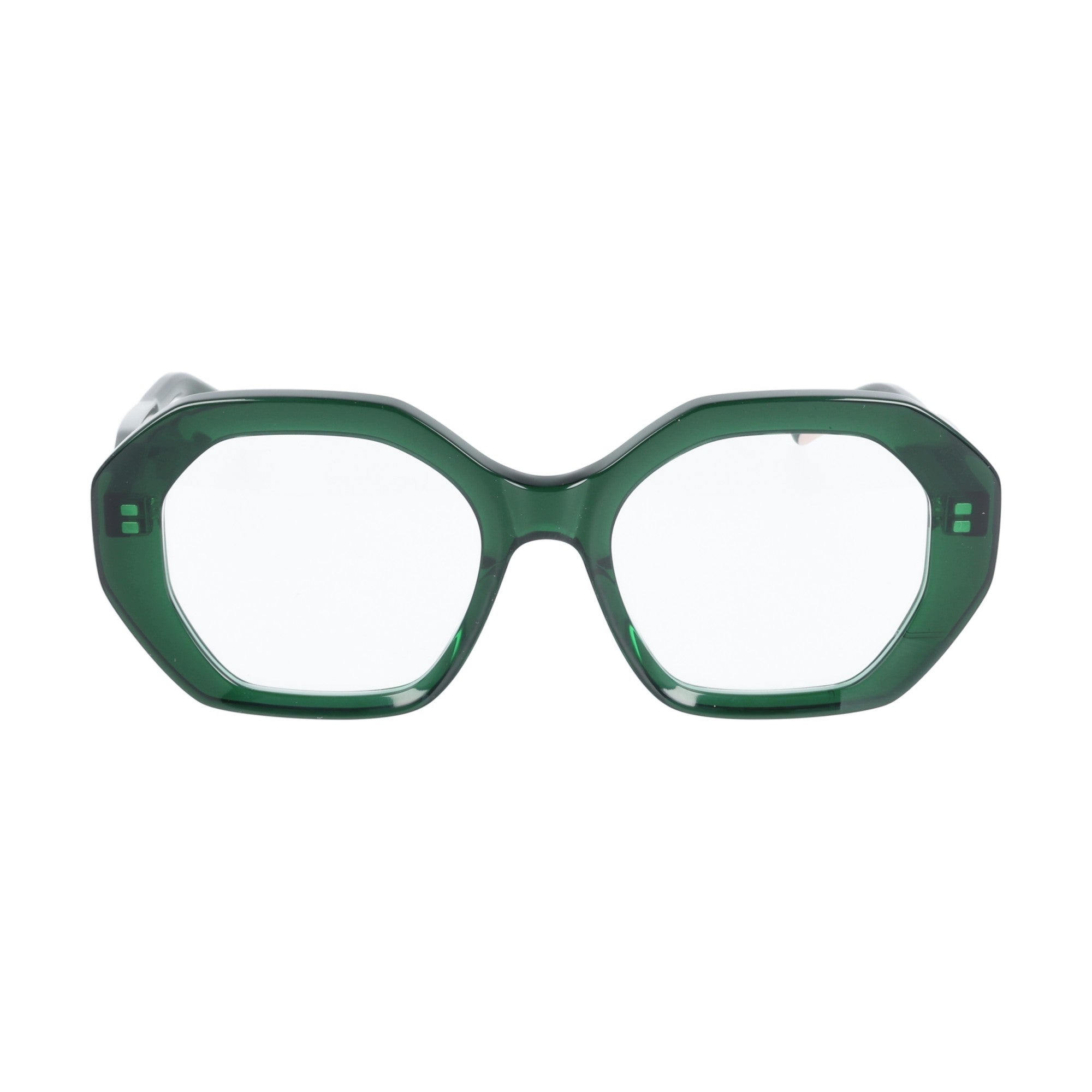 Jplus | Faye occhiali da vista donna esagonale Verde