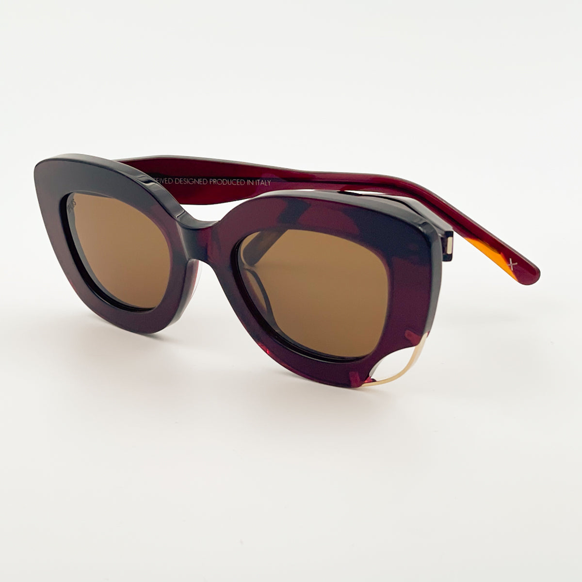 Jplus Shawnee Bordeaux occhiali da sole da donna cateye