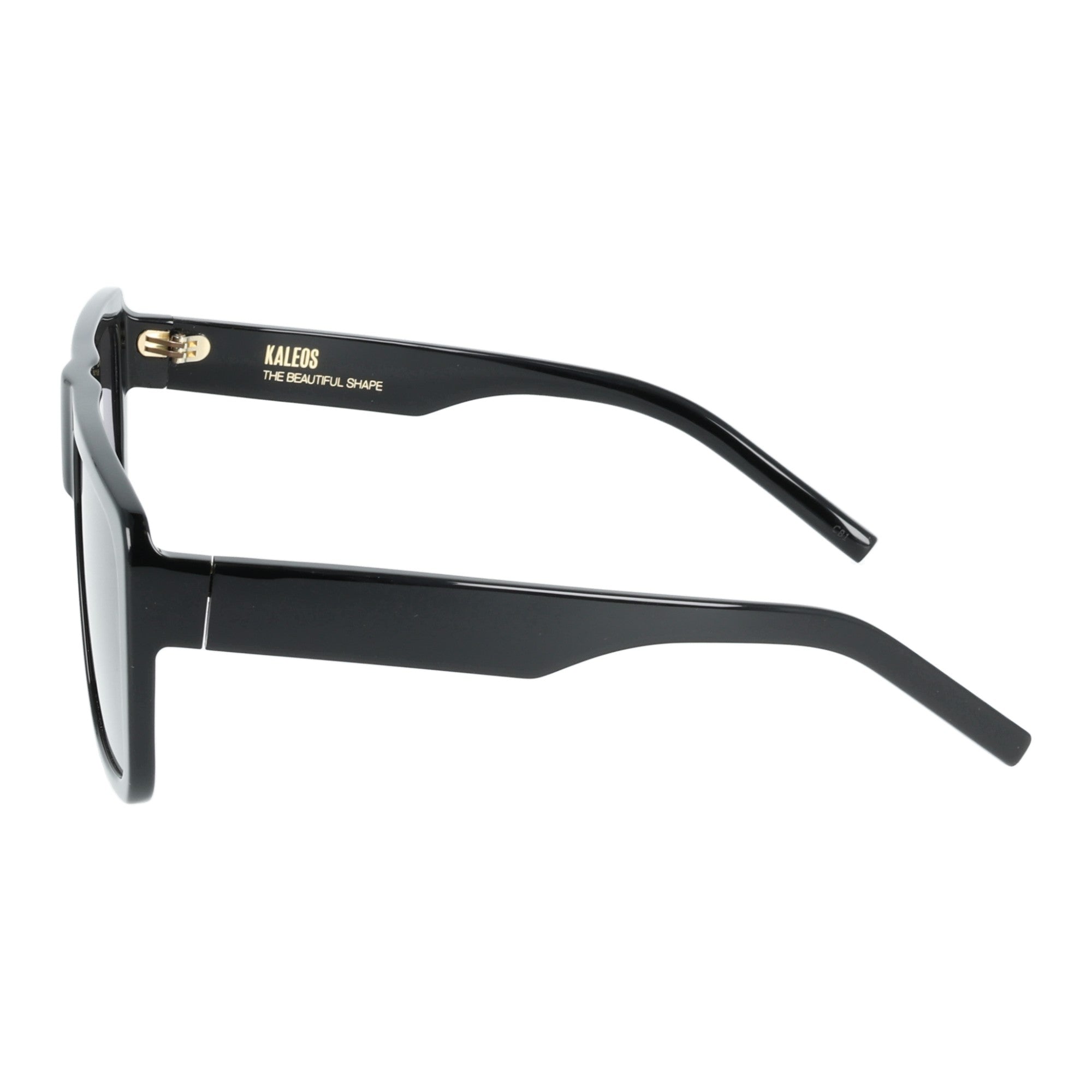 Kaleos | Bender C001 occhiale da sole oversize Nero
