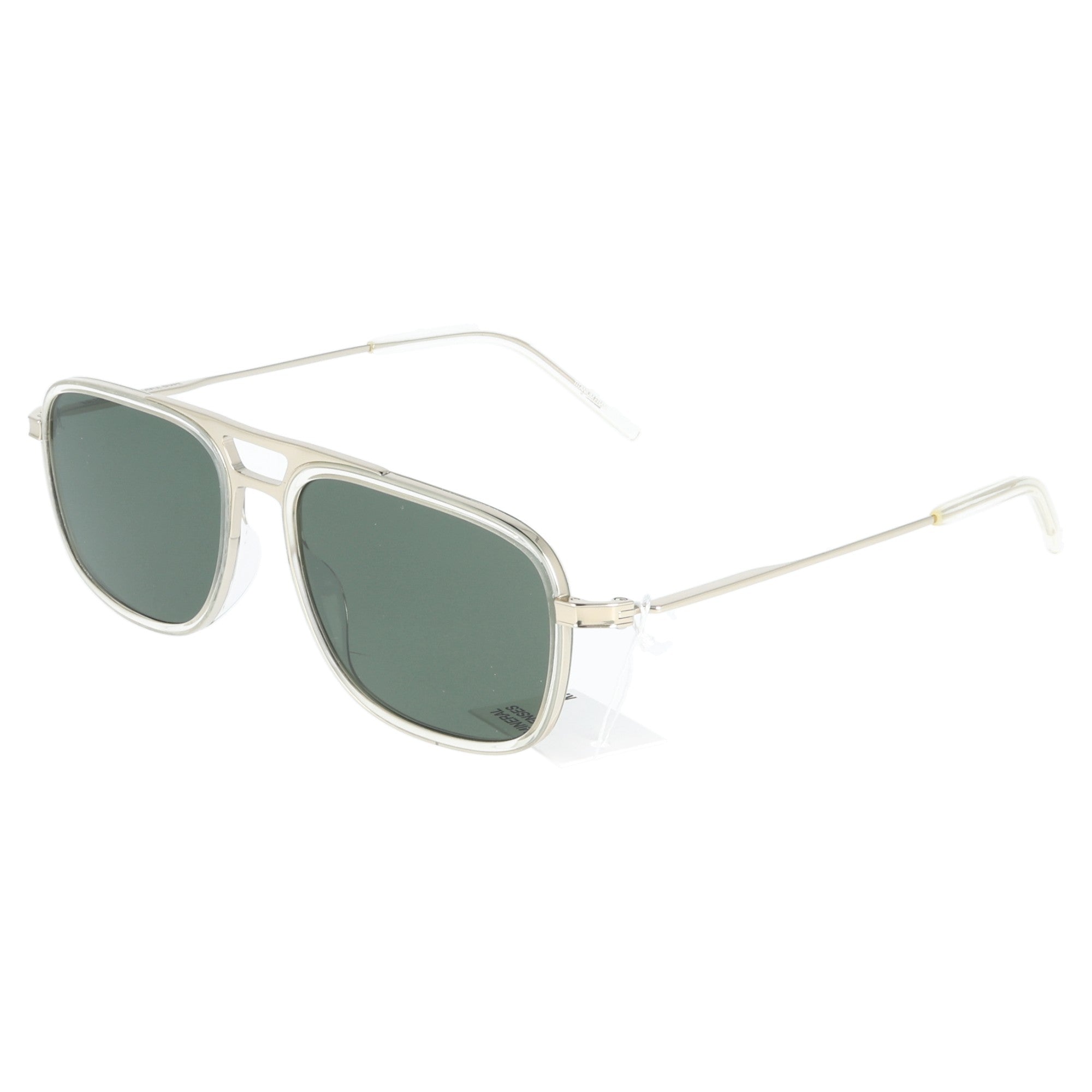 Kaleos | Kasten 2025FW C004 Mineral Lenses occhiali da sole uomo titanio argentato