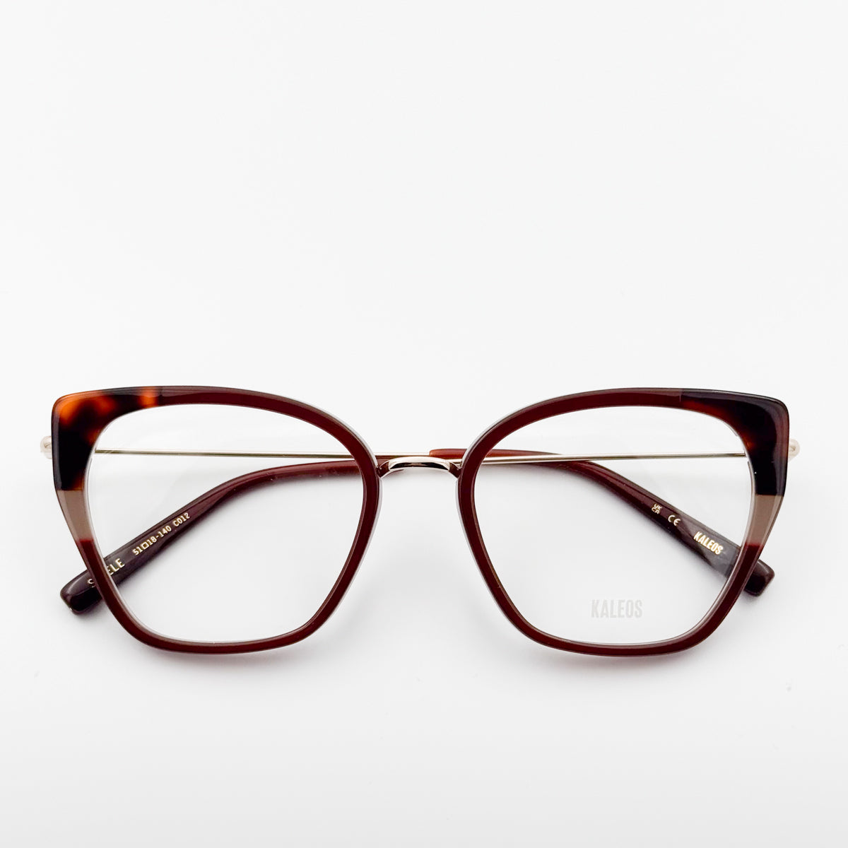 Kaleos | Steele - Bordeaux occhiali da vista da donna cateye mogano