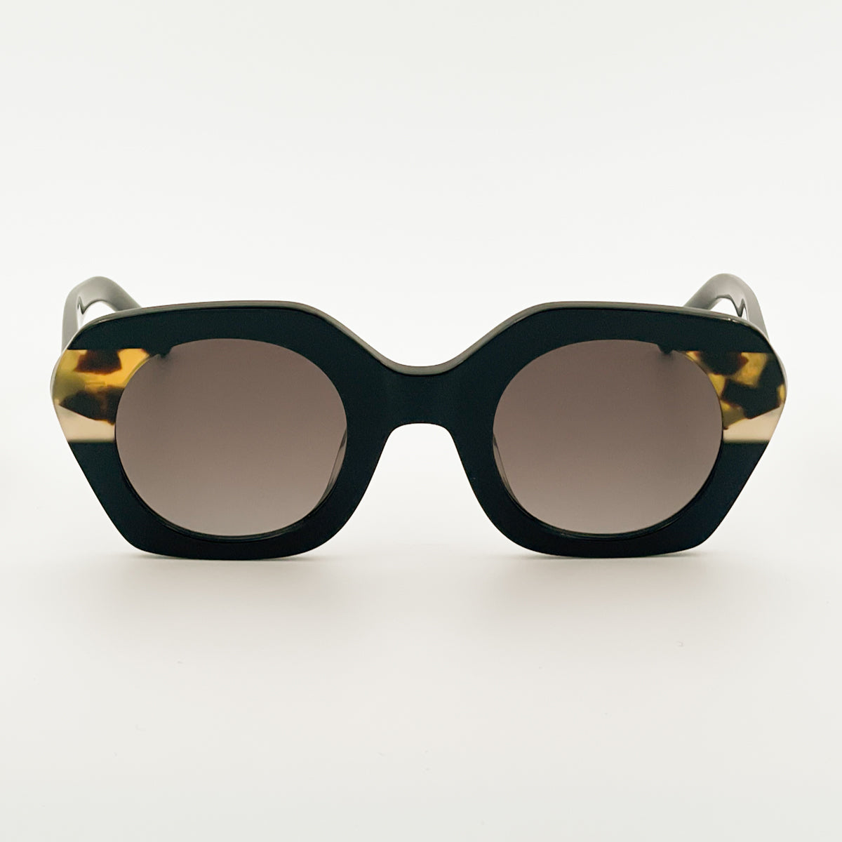 Kaleos | Voyter occhiali da sole donna Nero lucido & Havana