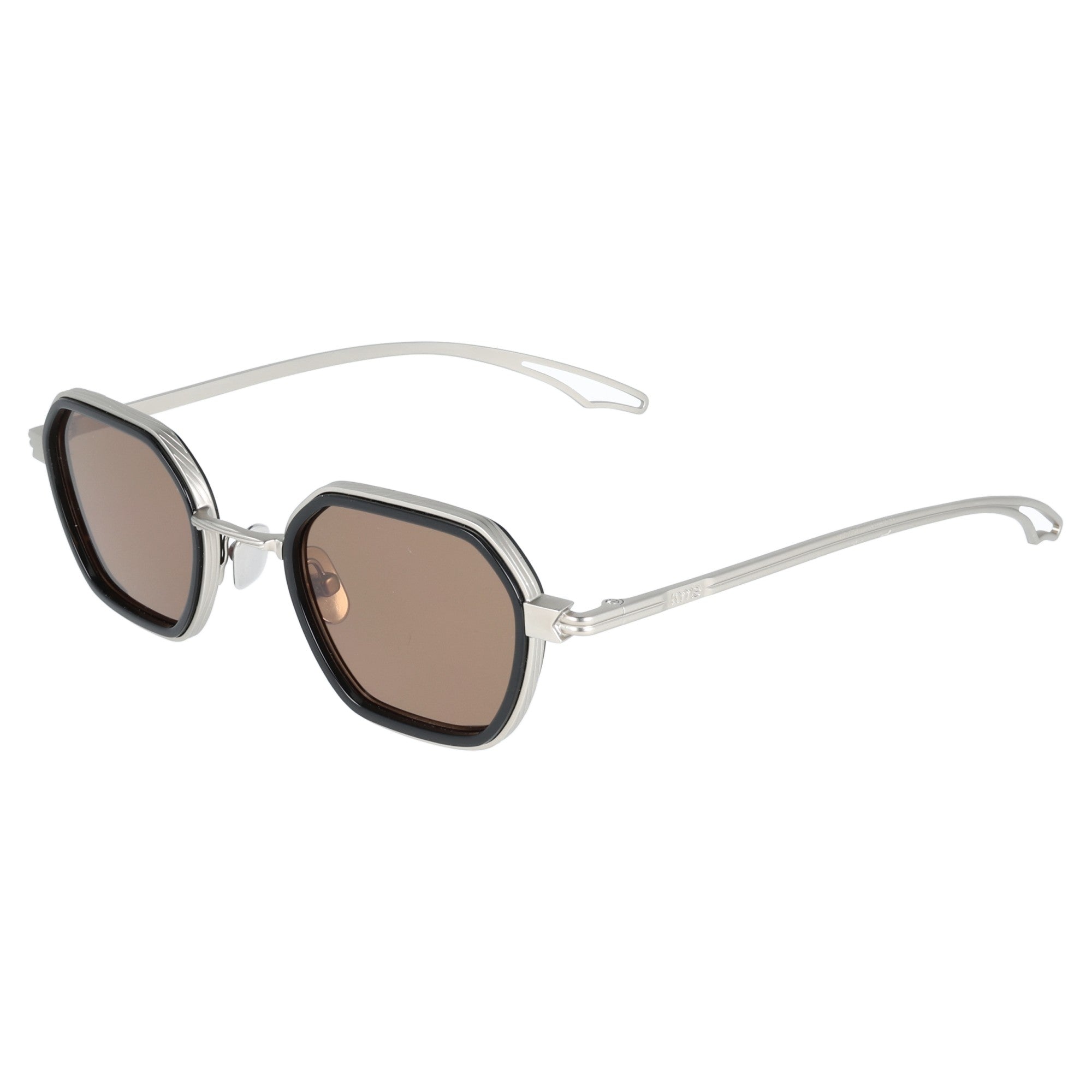 Kyme | Elon occhiale da sole unisex metallo esagonale Argento