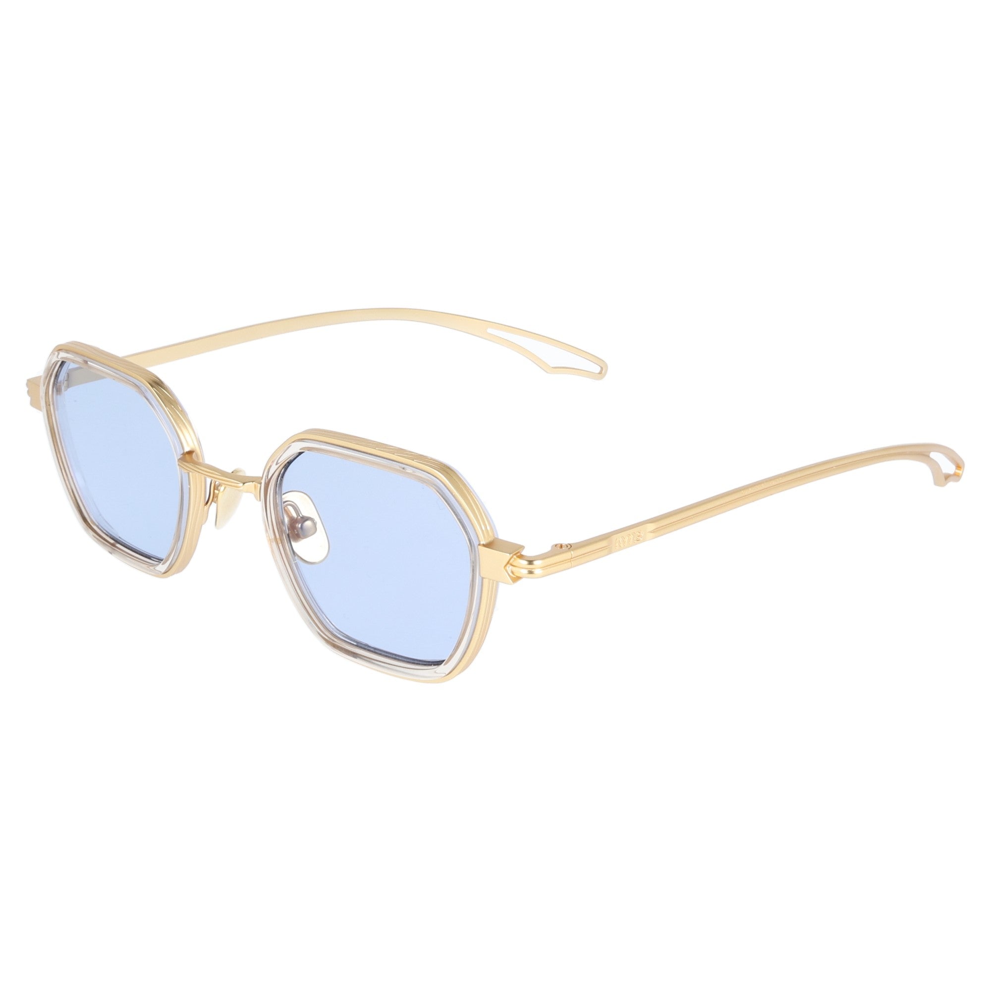 Kyme | Elon occhiale da sole unisex metallo esagonale oro