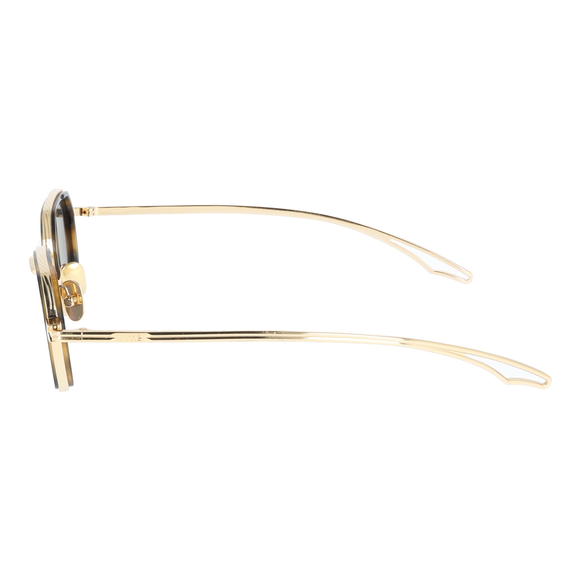 Kyme | Elon occhiale da sole unisex metallo esagonale oro