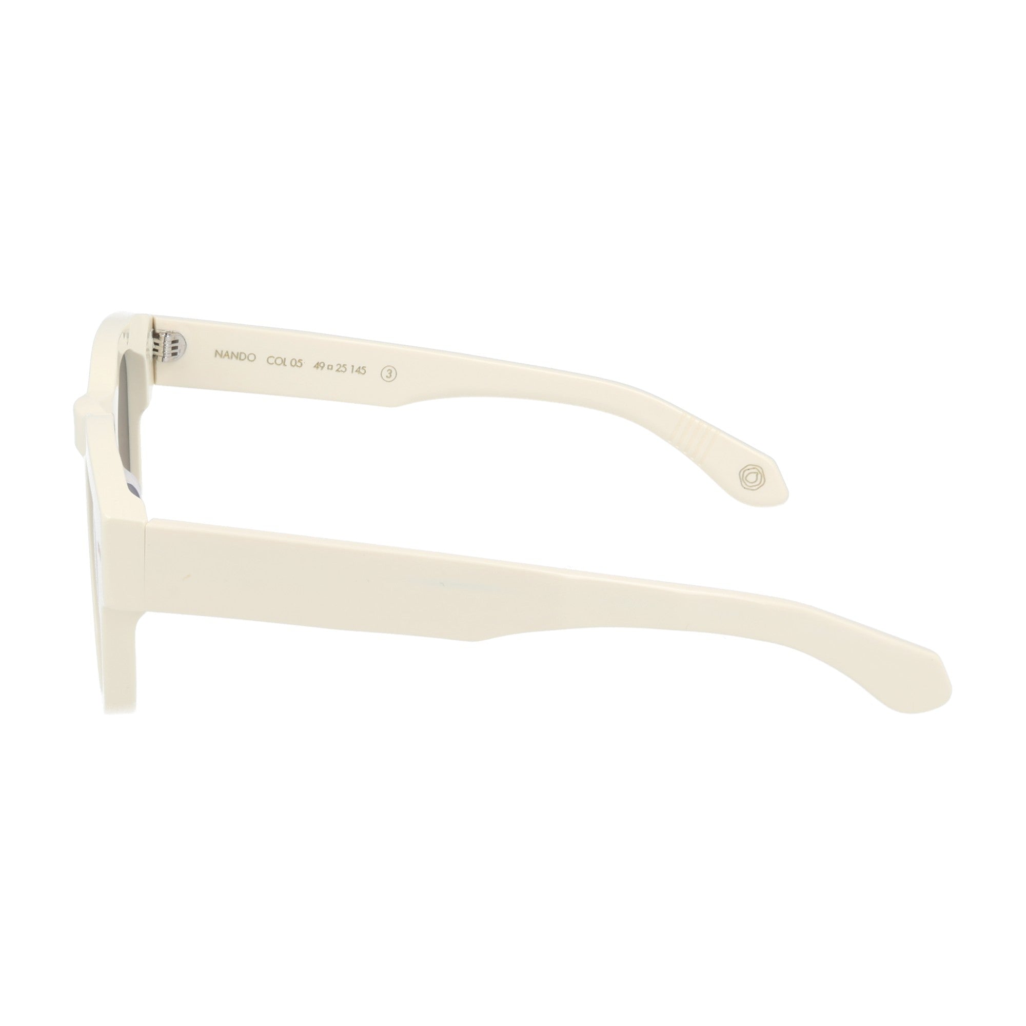 Kyme NANDO occhiali da sole da uomo bianchi pantos