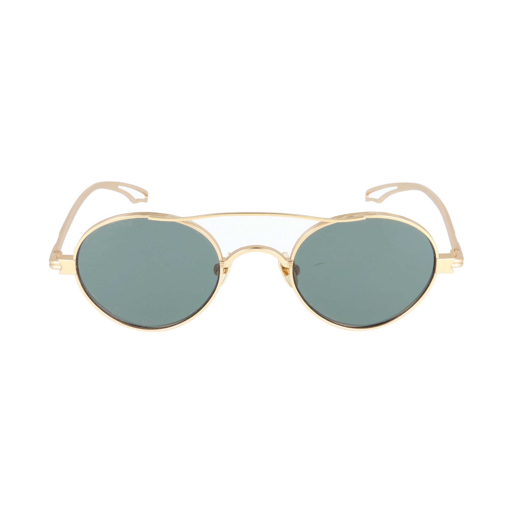 Kyme | River Oro occhiale da sole metallo ovale unisex