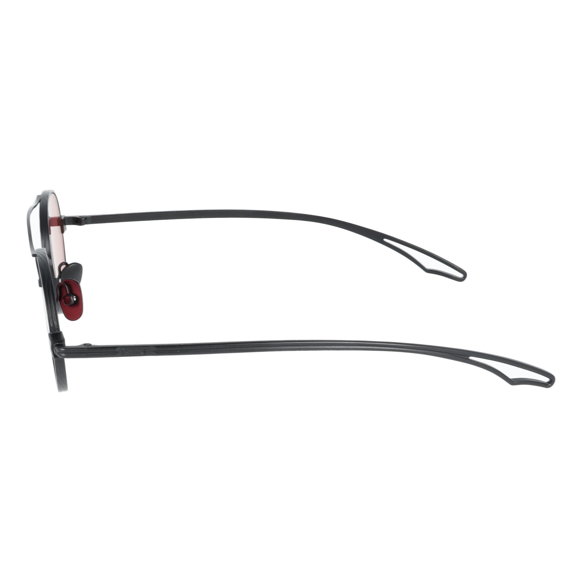 Kyme | River nero occhiale da sole metallo ovale unisex