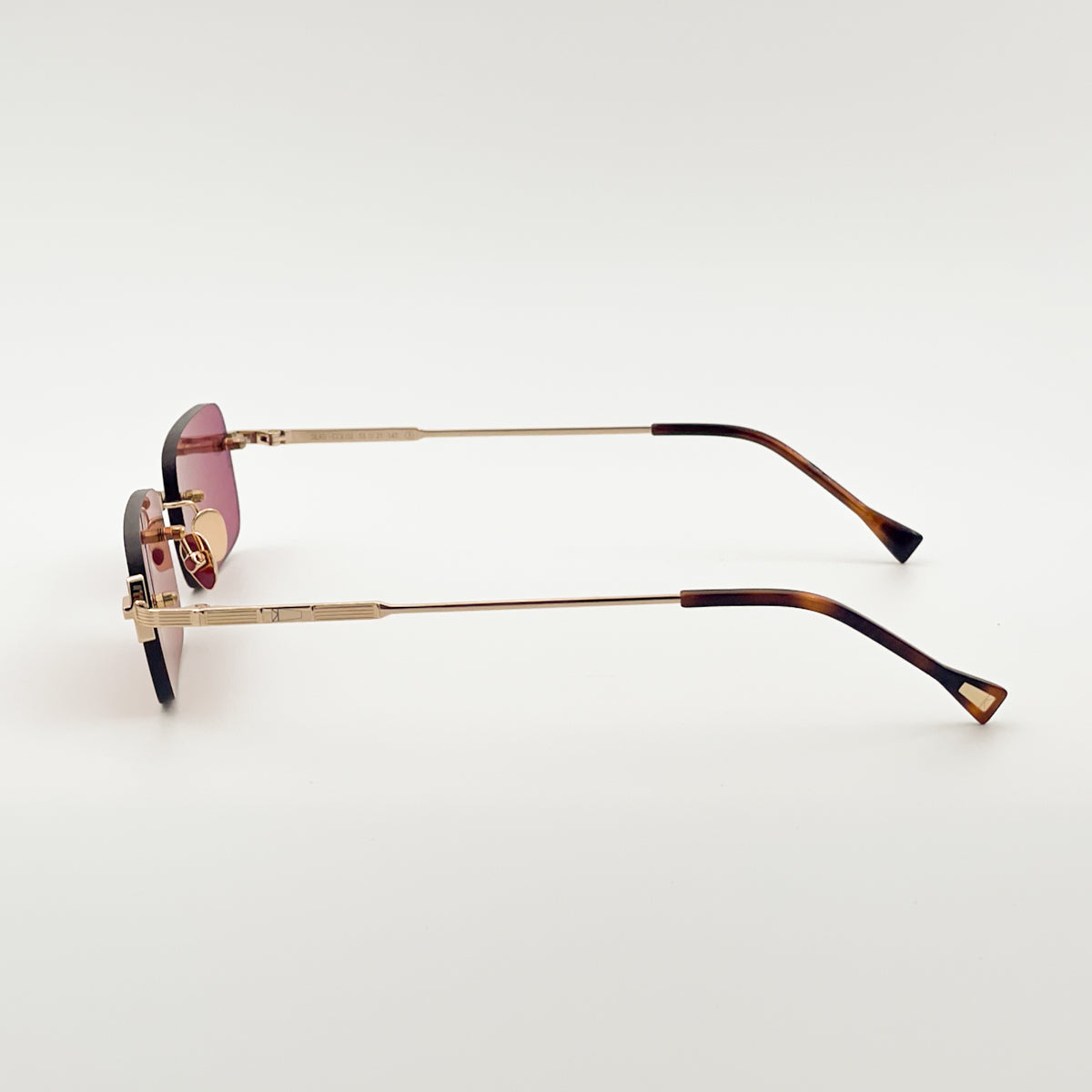 Kyme Silas occhiali da sole unisex design minimal oro rosso