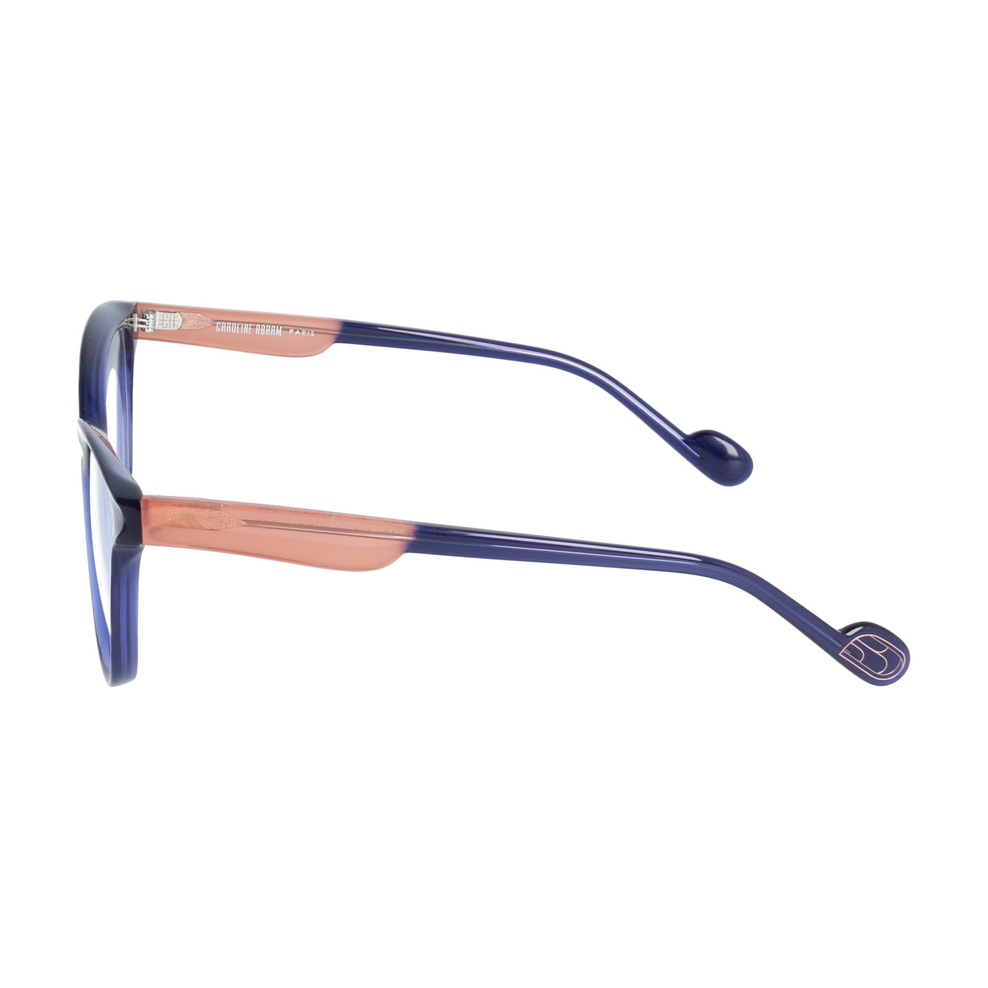 Lauren Caroline Abram occhiali da vista da donna blu cipria acetato cateye