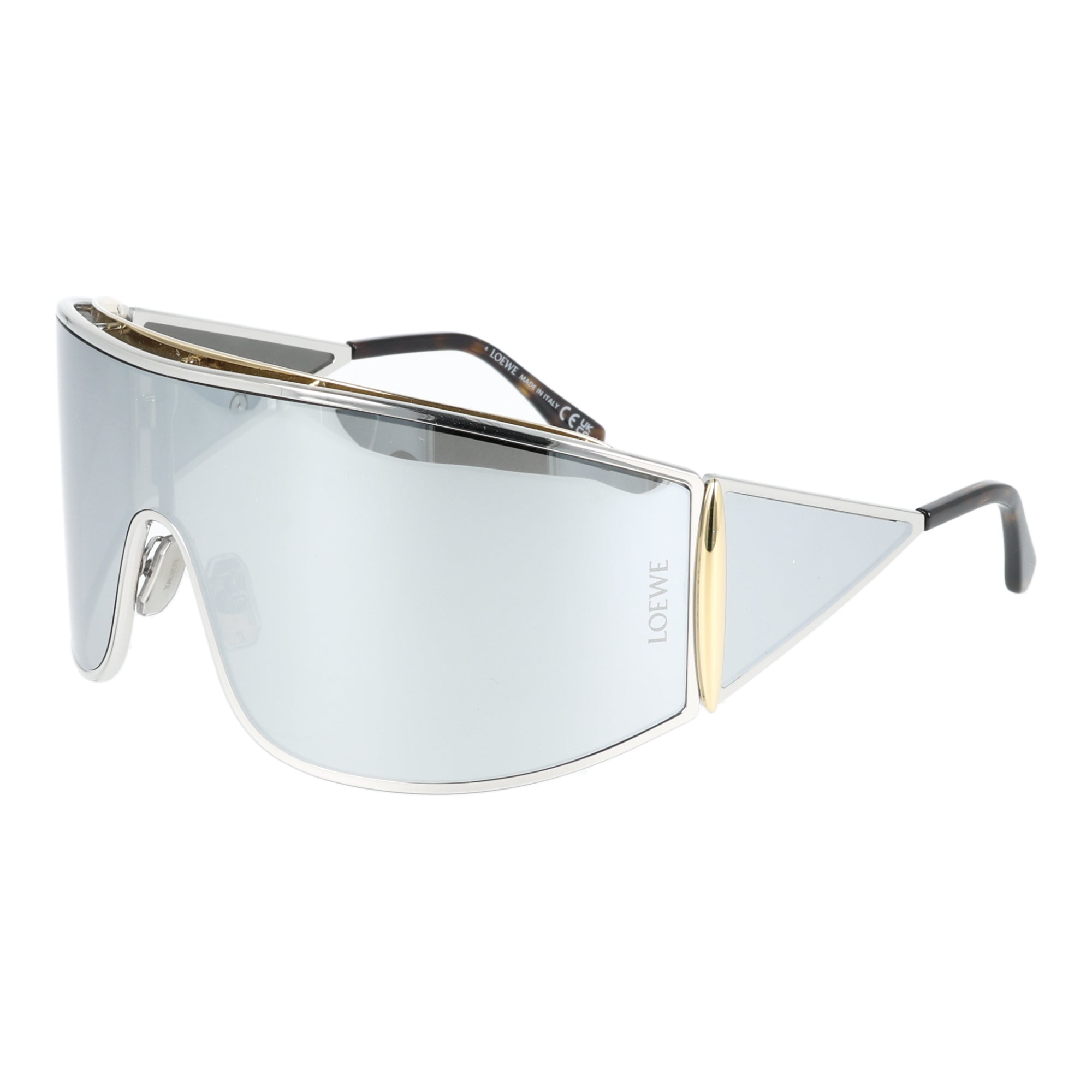 Loewe | LW40202U 16C occhiali sole Maschera argento e oro