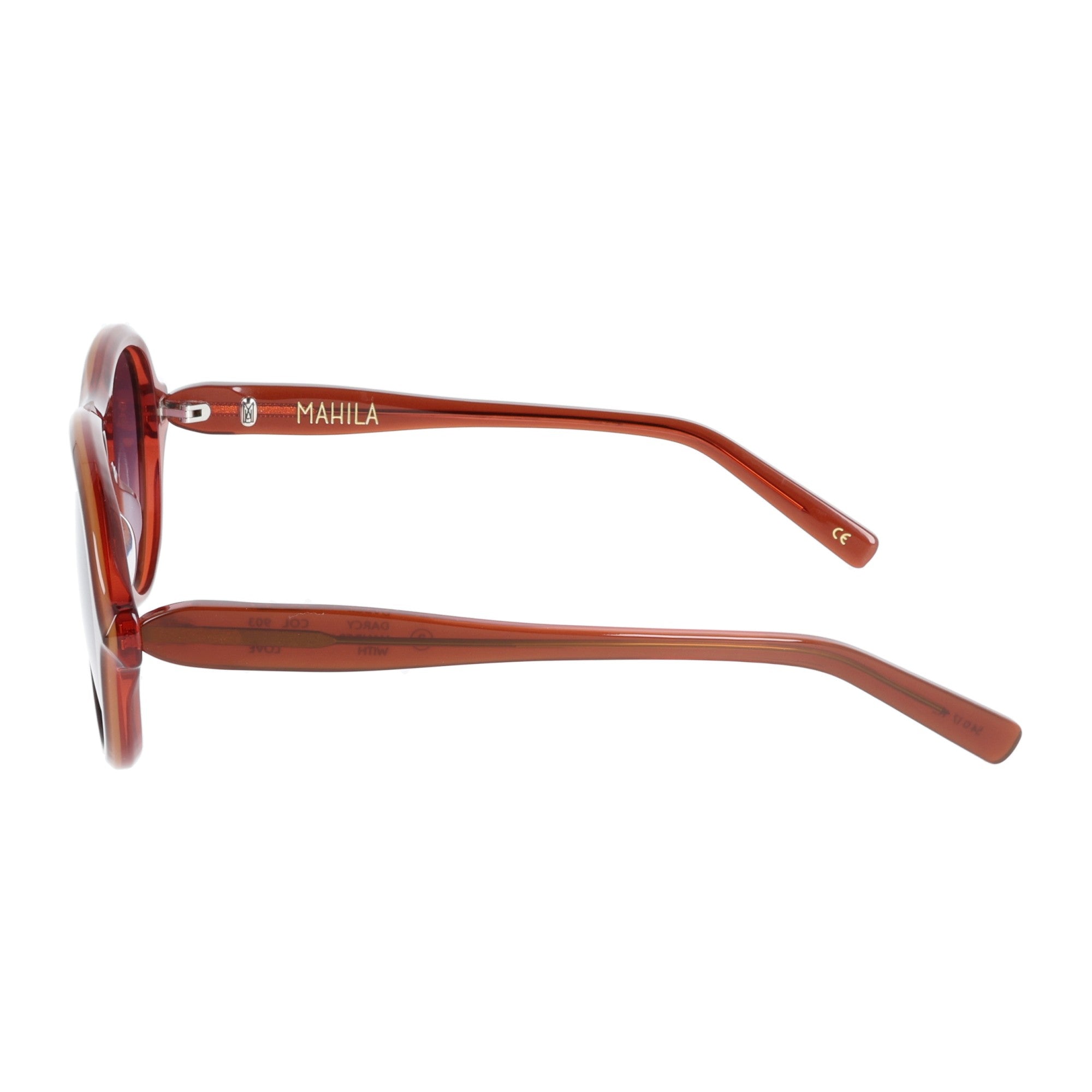 Mahila | Darcy occhiale da sole donna aviator Ambra