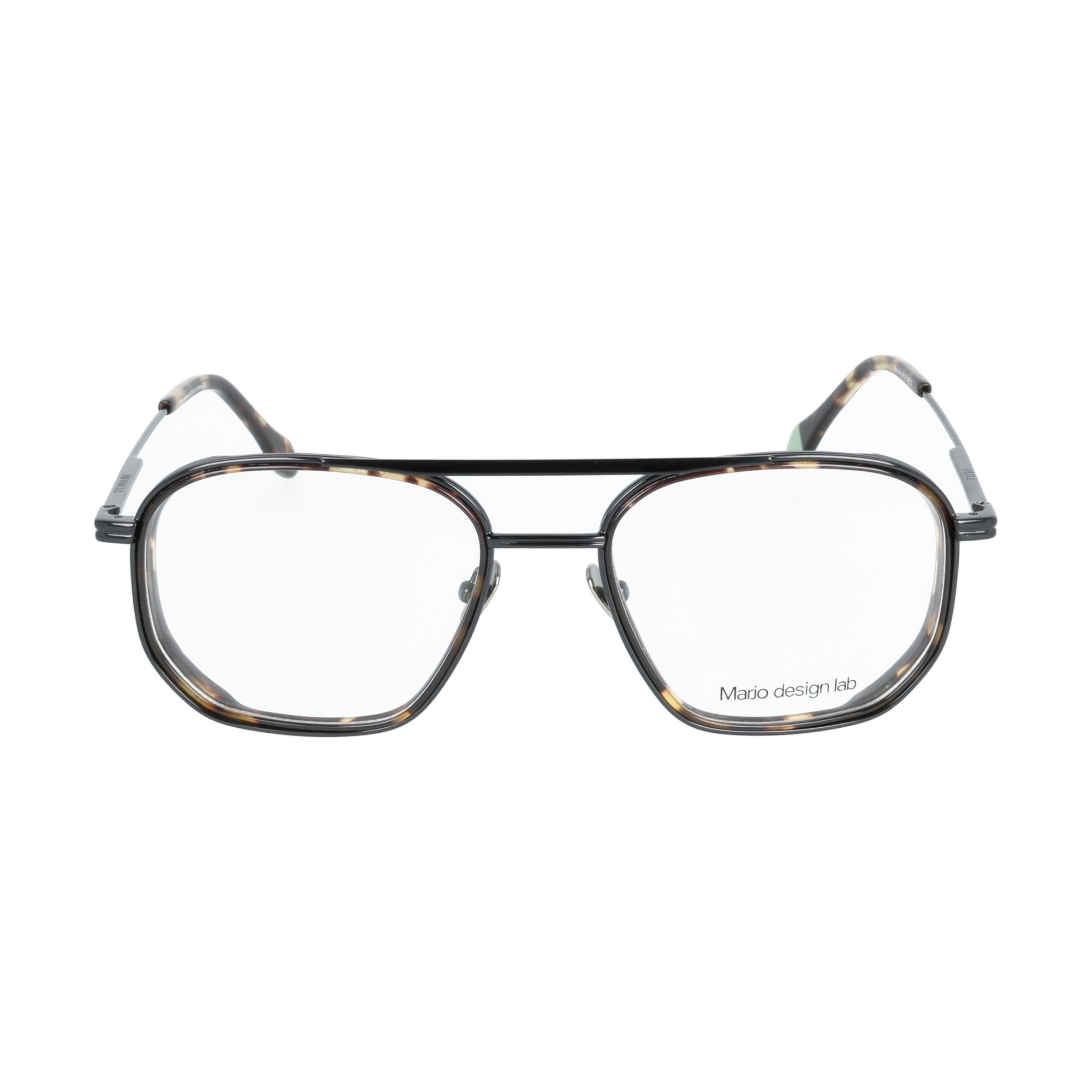 Marjo Design Lab Heracles occhiale da vista uomo metallo Black Tartarugato