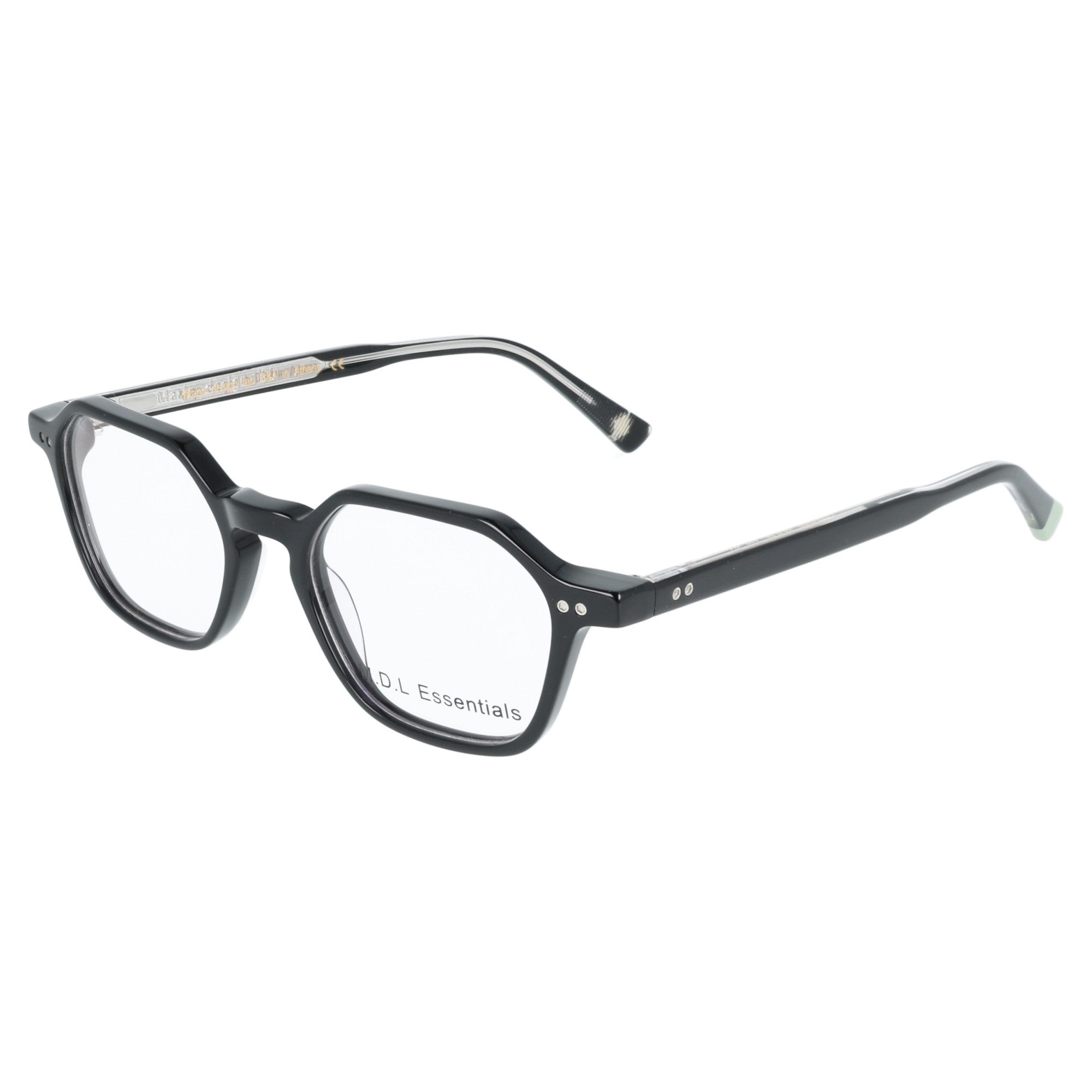 Marjo Design Lab Pegasus occhiale da vista esagonale uomo acetato Black