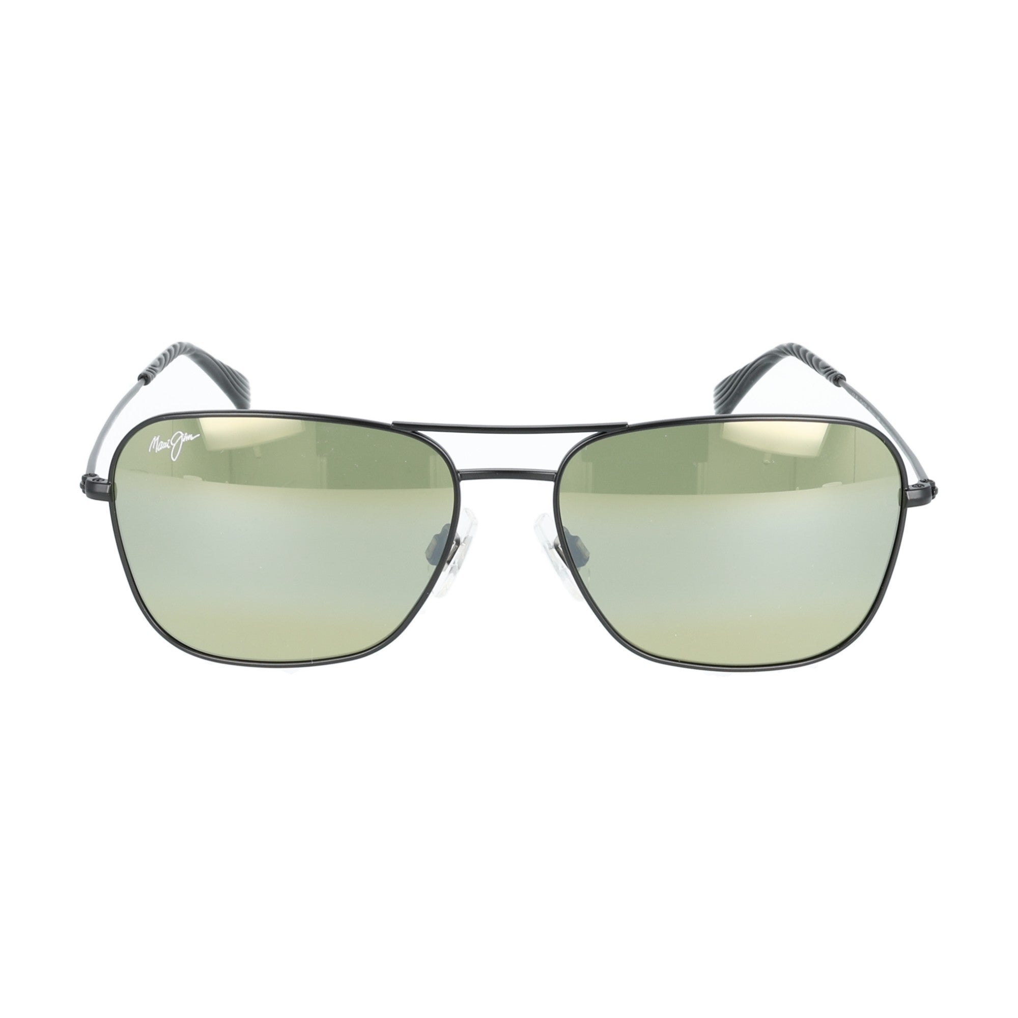 Maui Jim | MJ0675S 002 occhiai da sole da uomo Nero & Lenti Giallo-Verde