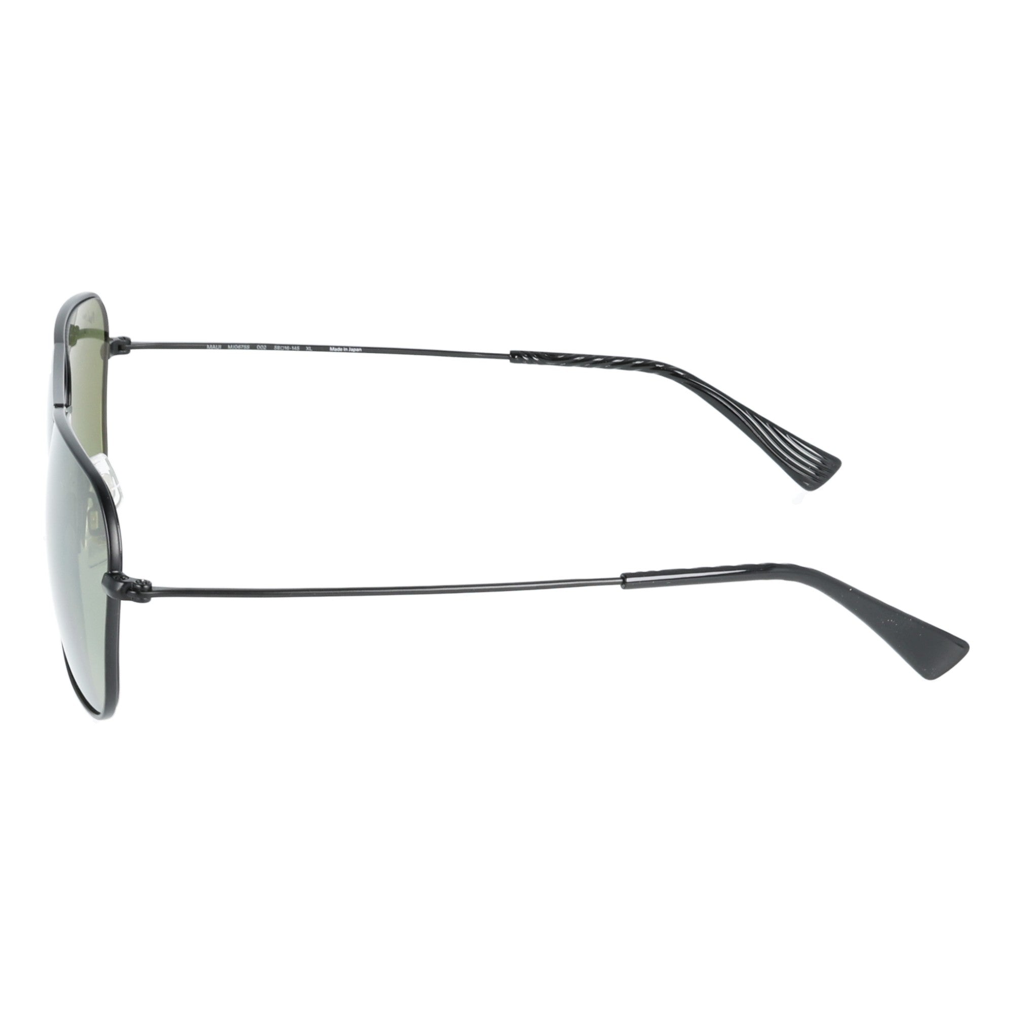 Maui Jim | MJ0675S 002 occhiai da sole da uomo Nero & Lenti Giallo-Verde