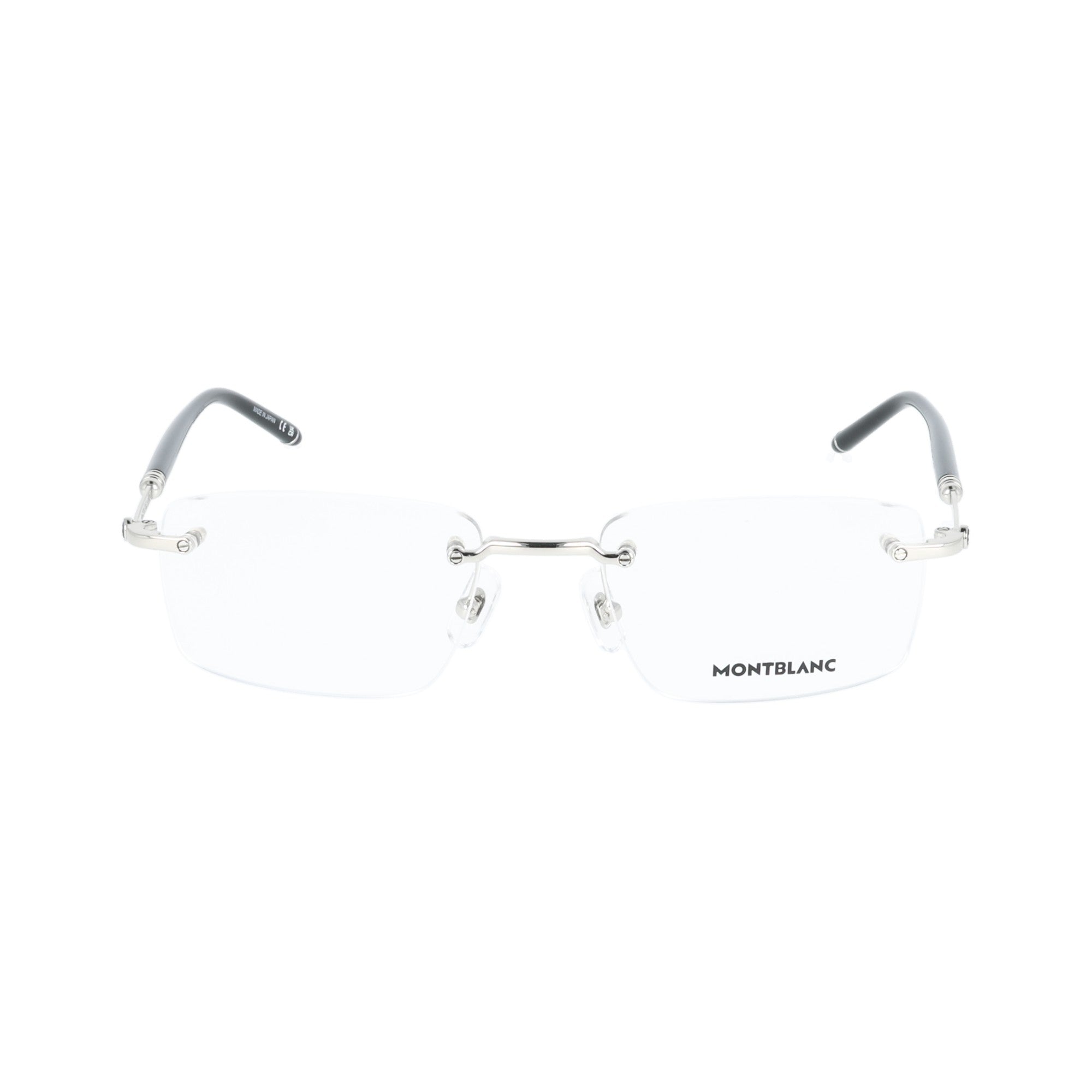 Montblanc | MB0480 001 occhiali da vista uomo Nero aste argentate
