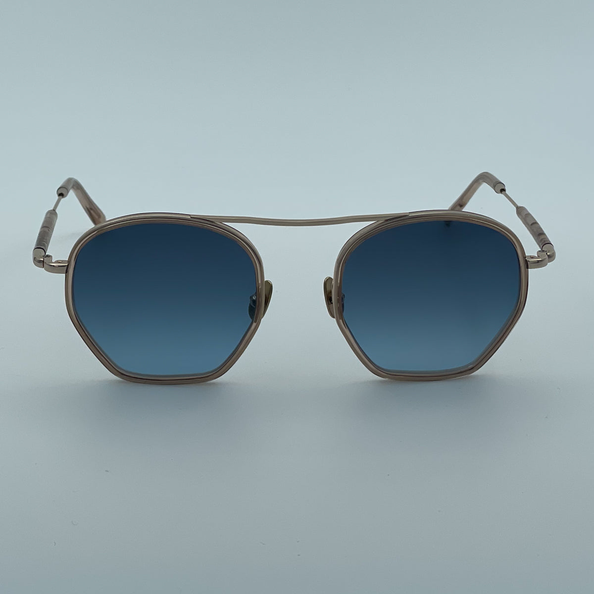 Moscot Kugel Sun occhiali da sole unisex metallo dorato satinato color cinnamon