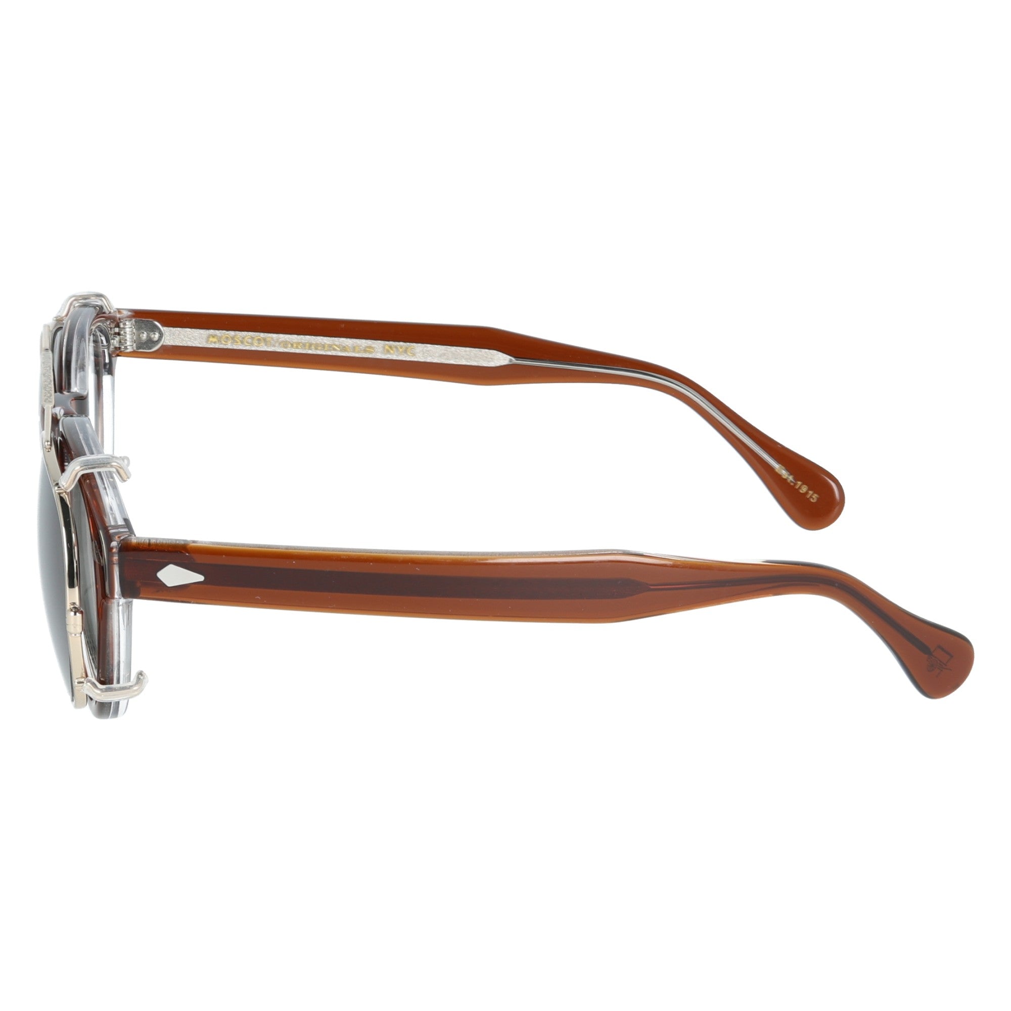Moscot | Lemtosh & Cliptosh occhiale da vista clipon da sole uomo pantos Umber crystal