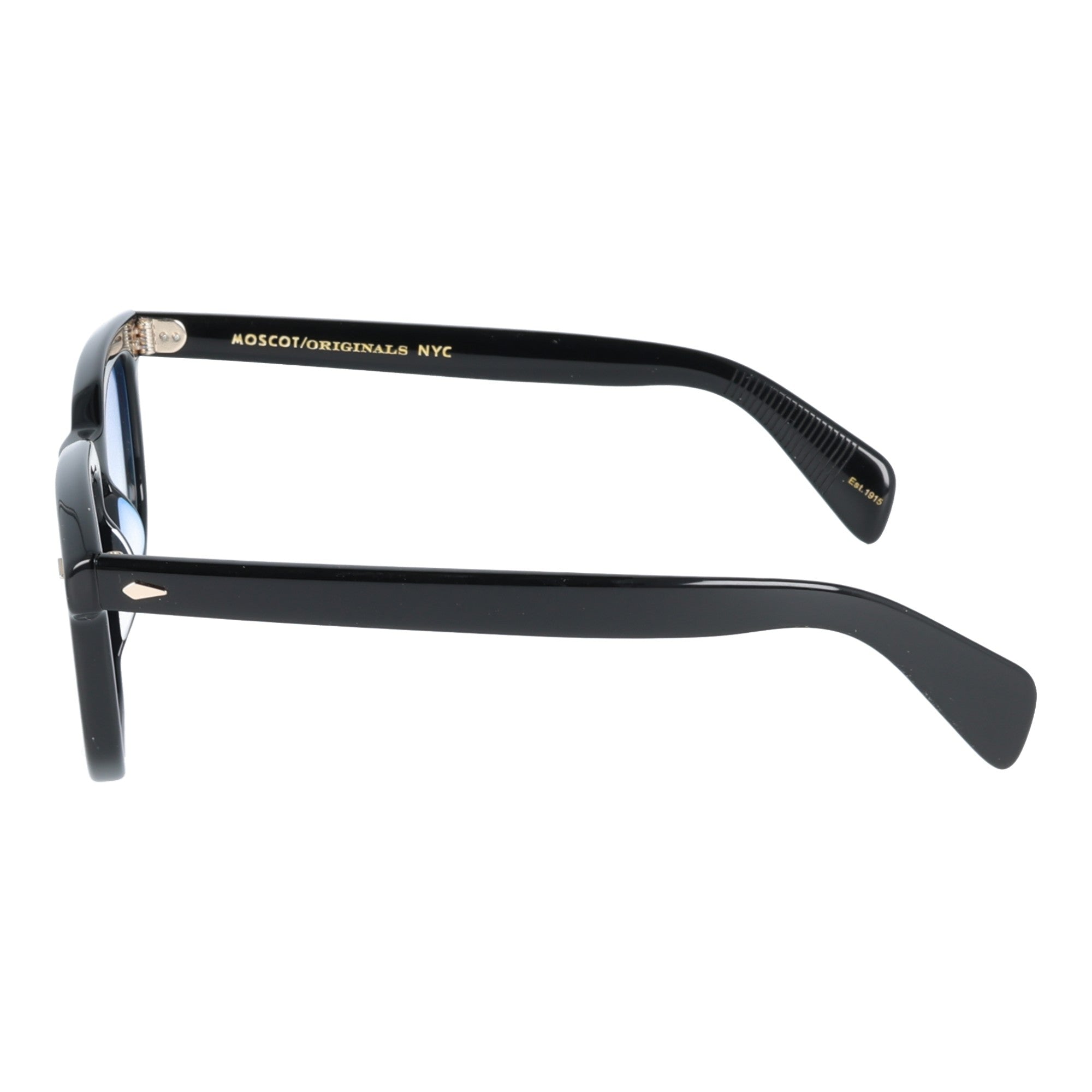 Moscot | Zissel occhiali da sole uomo lenti sfumate azzurre Nero laterale