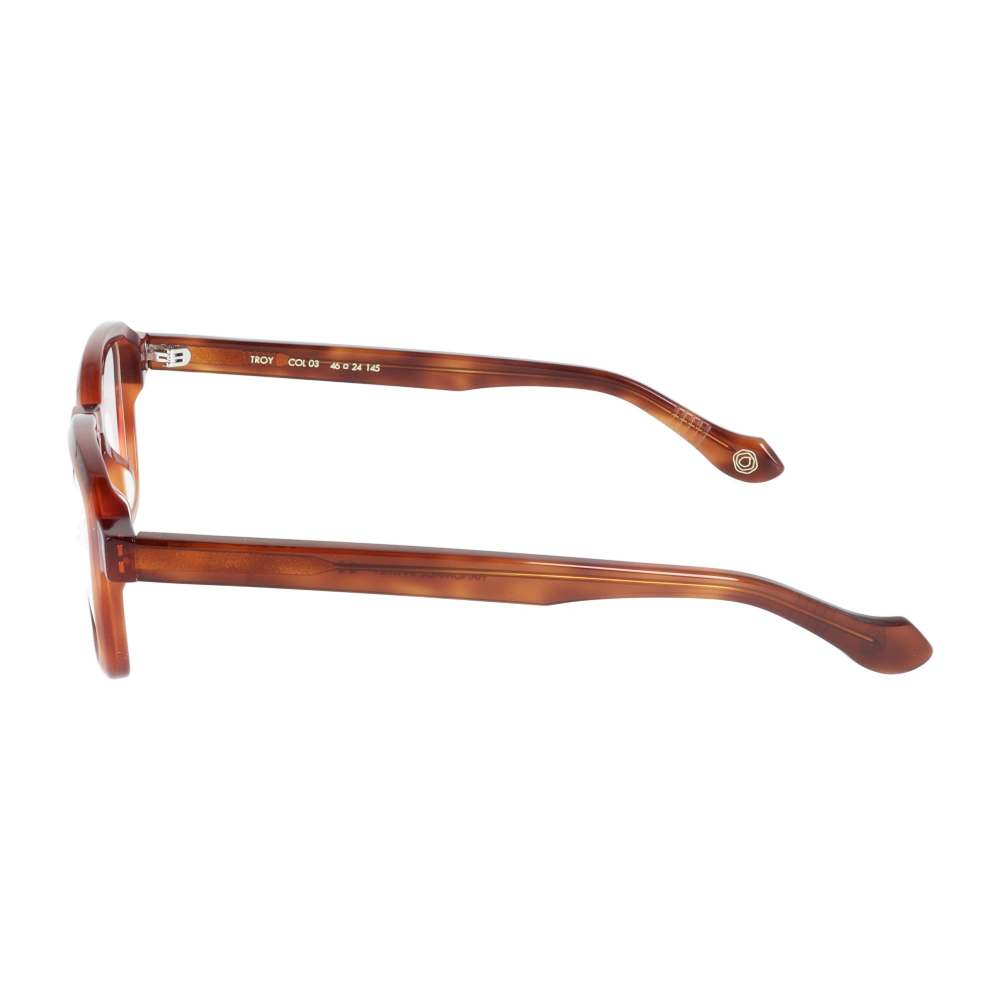 Occhiali da vista da uomo Troy Kyme havana squadrati