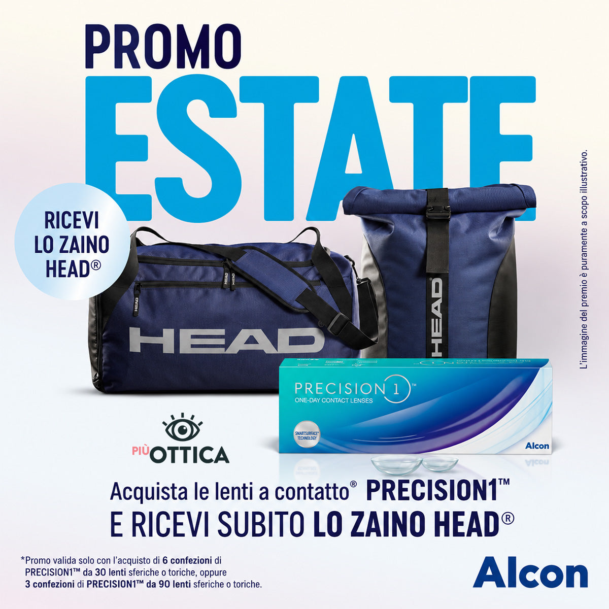 Precision1 Promo Estate – 3 confezioni da 90 lenti + Zaino HEAD®