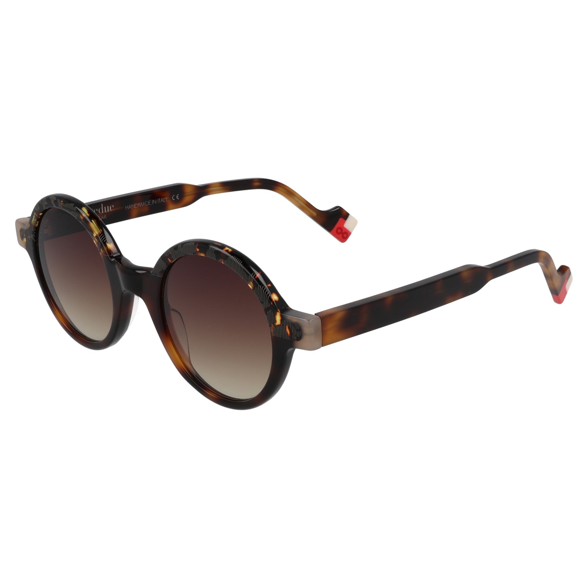 Essedue | Robin - Nero / Grigio / Havana / Rosa occhiali da sole unisex rotondo