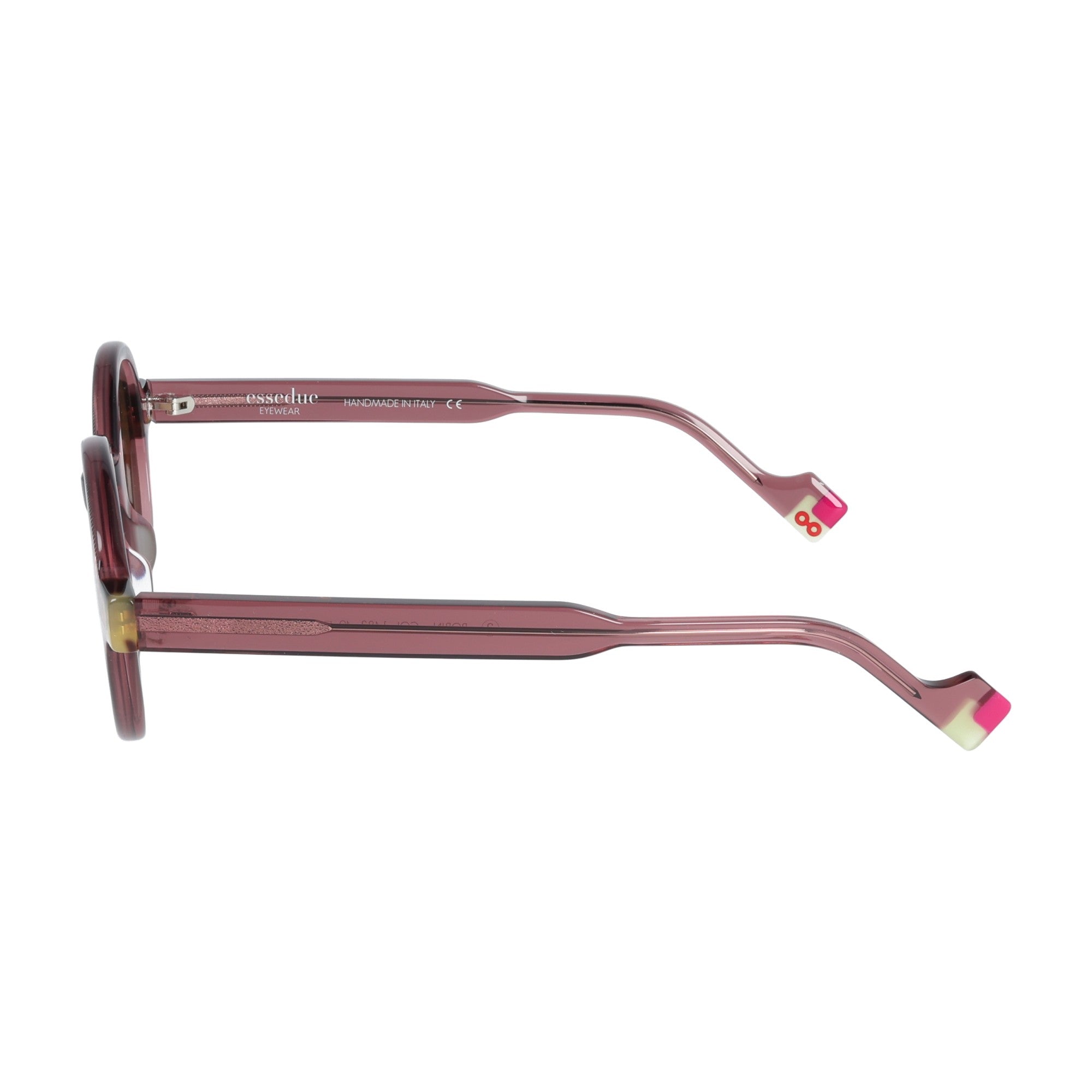 Essedue | Robin - Nero / Grigio / Havana / Rosa occhiali da sole unisex rotondo