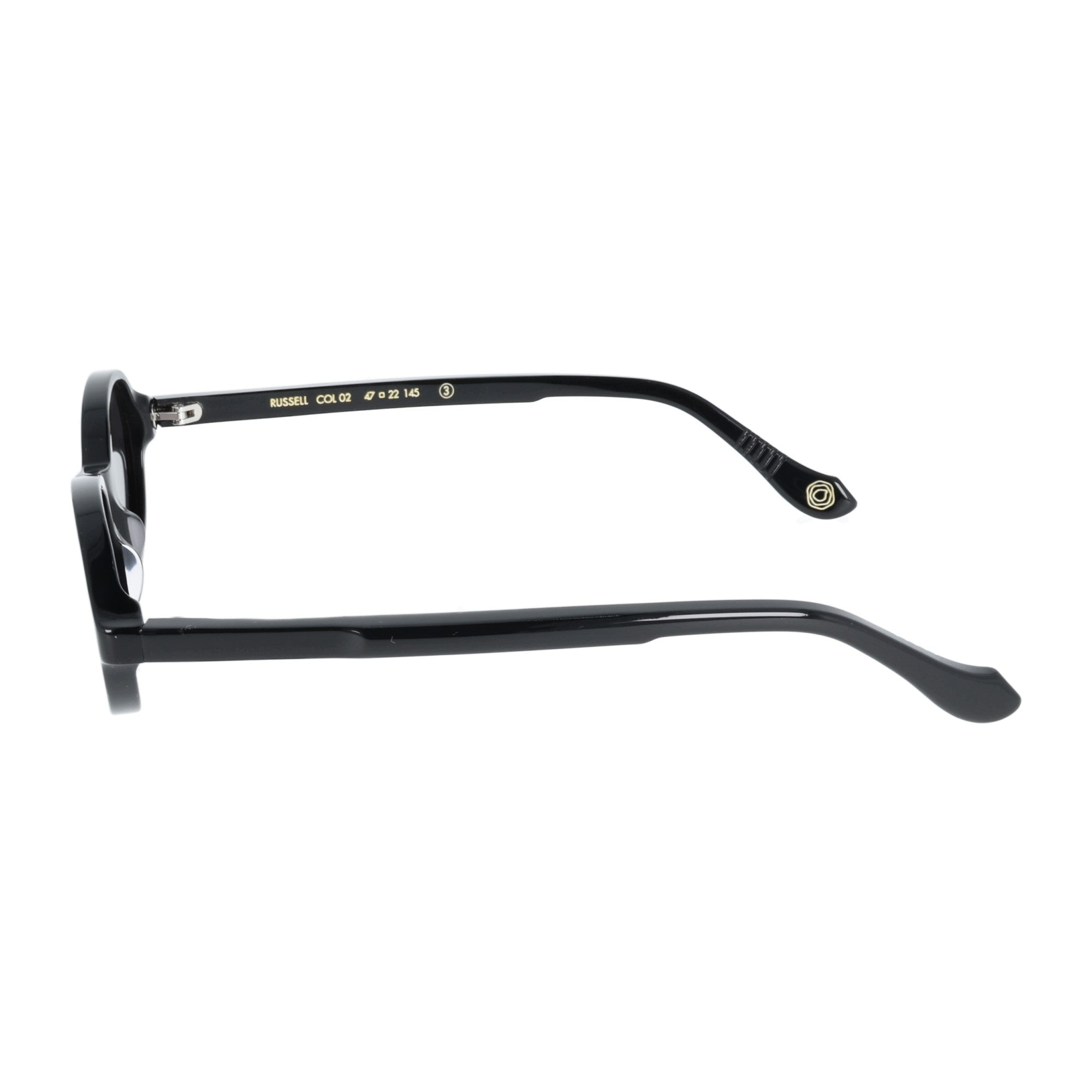 Kyme | Russel - Nero lenti azzurre / Nero / Beige / Havana