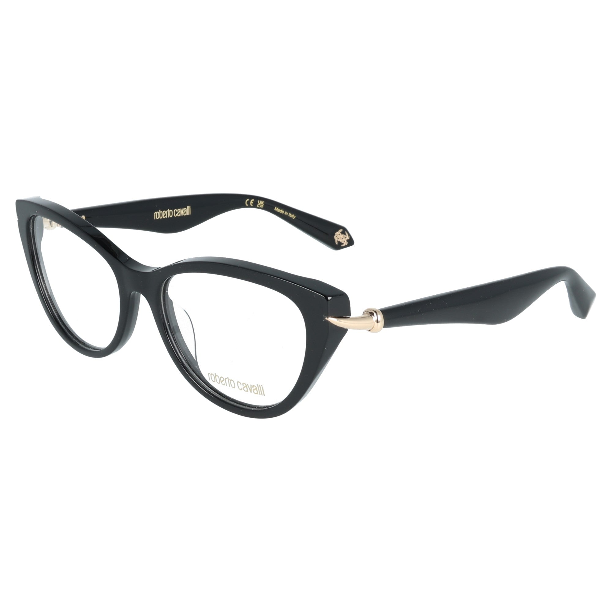 Roberto Cavalli | VRC162 col 0700 occhiale da vista donna cateye acetato Nero