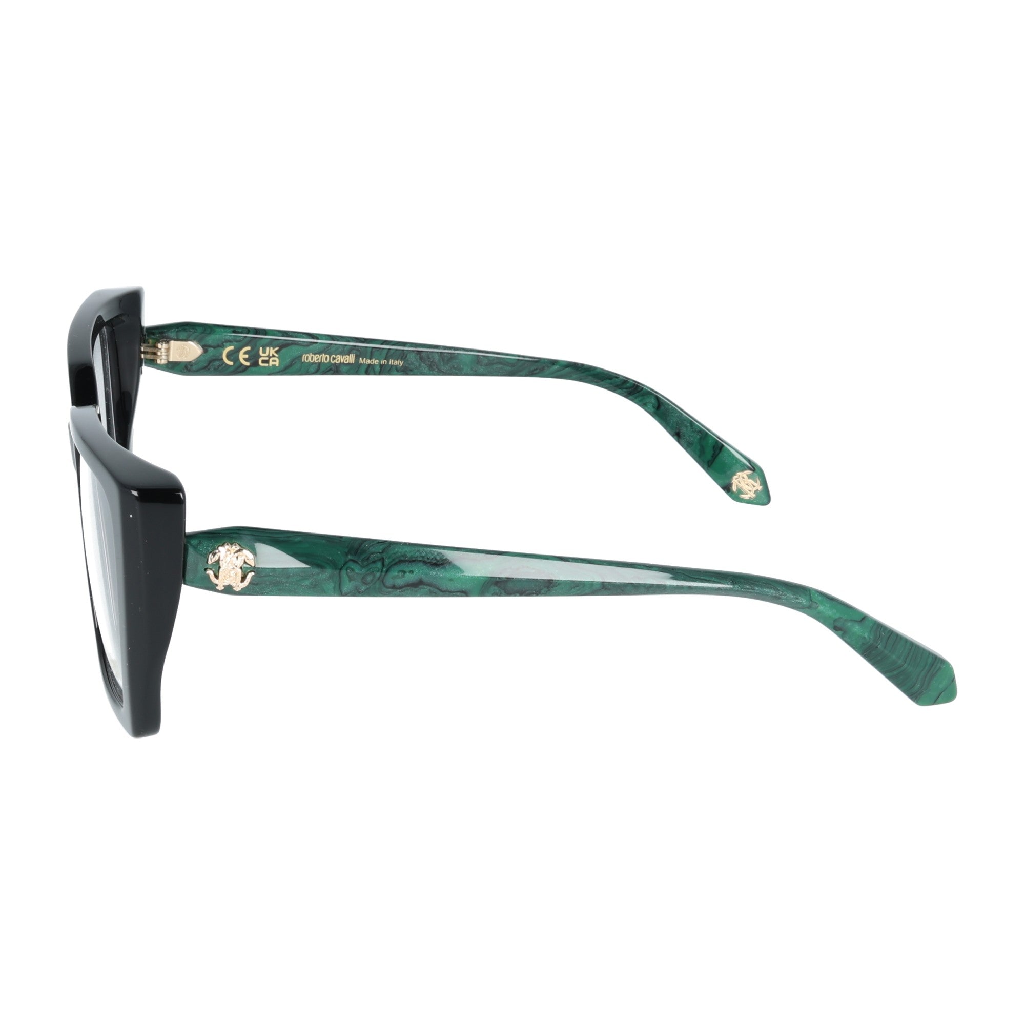 Roberto Cavalli | VRC163M col. 0700 occhiale da vista donna cateye Nero Verde