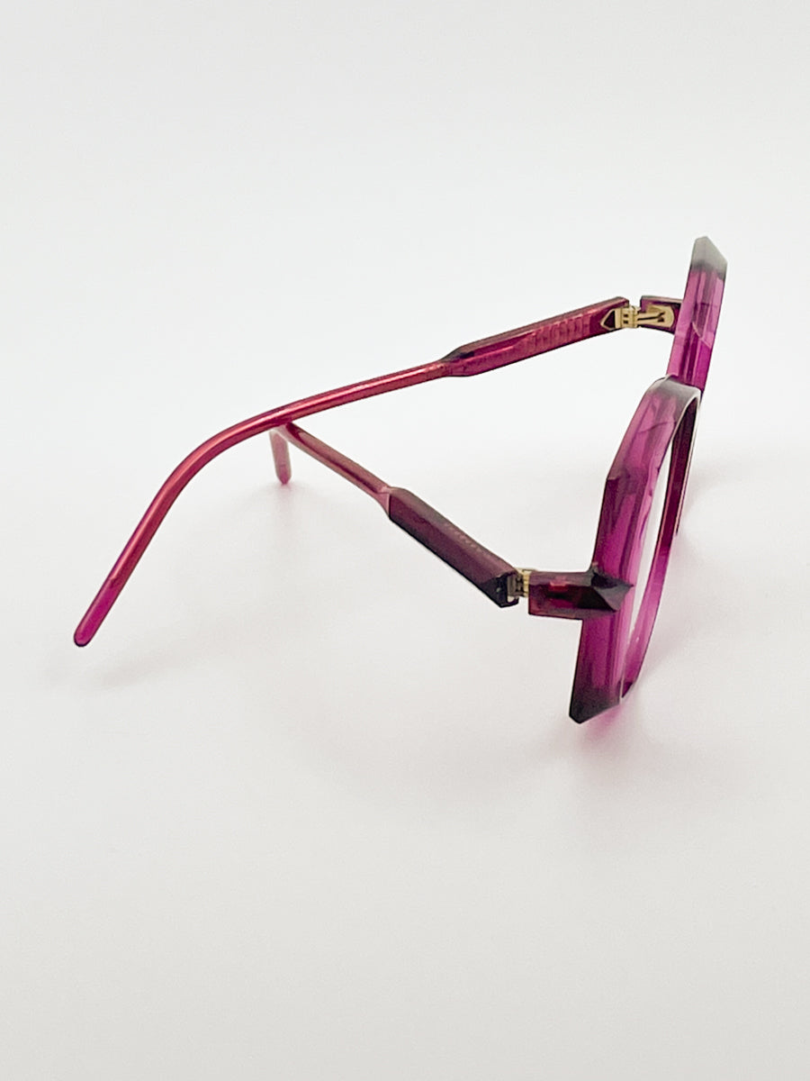 Soya india magenta Occhiale da vista da donna acetato di alta qualità