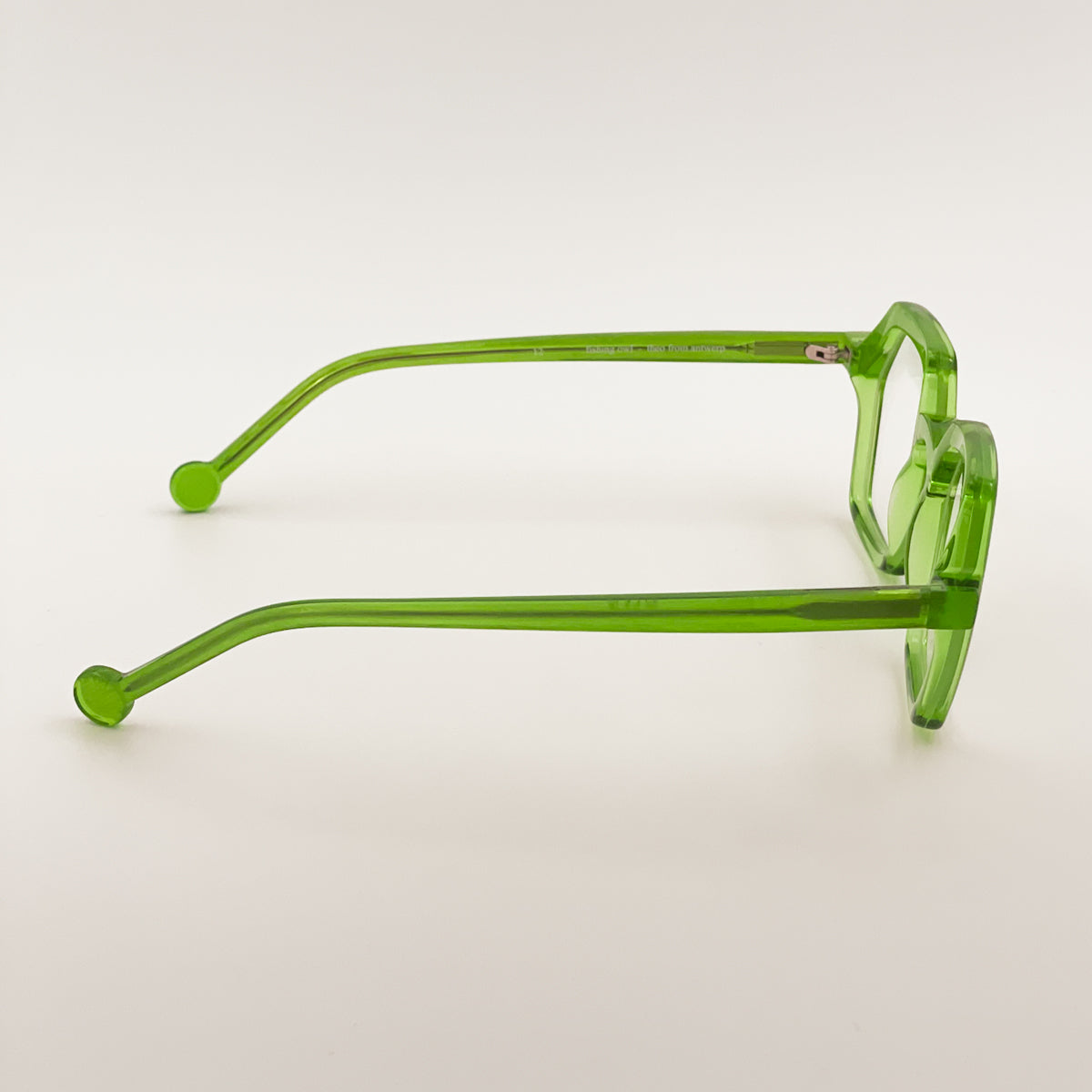 Theo Eyewear Fishing Owl occhiali da vista esagonali acetato verde fluo
