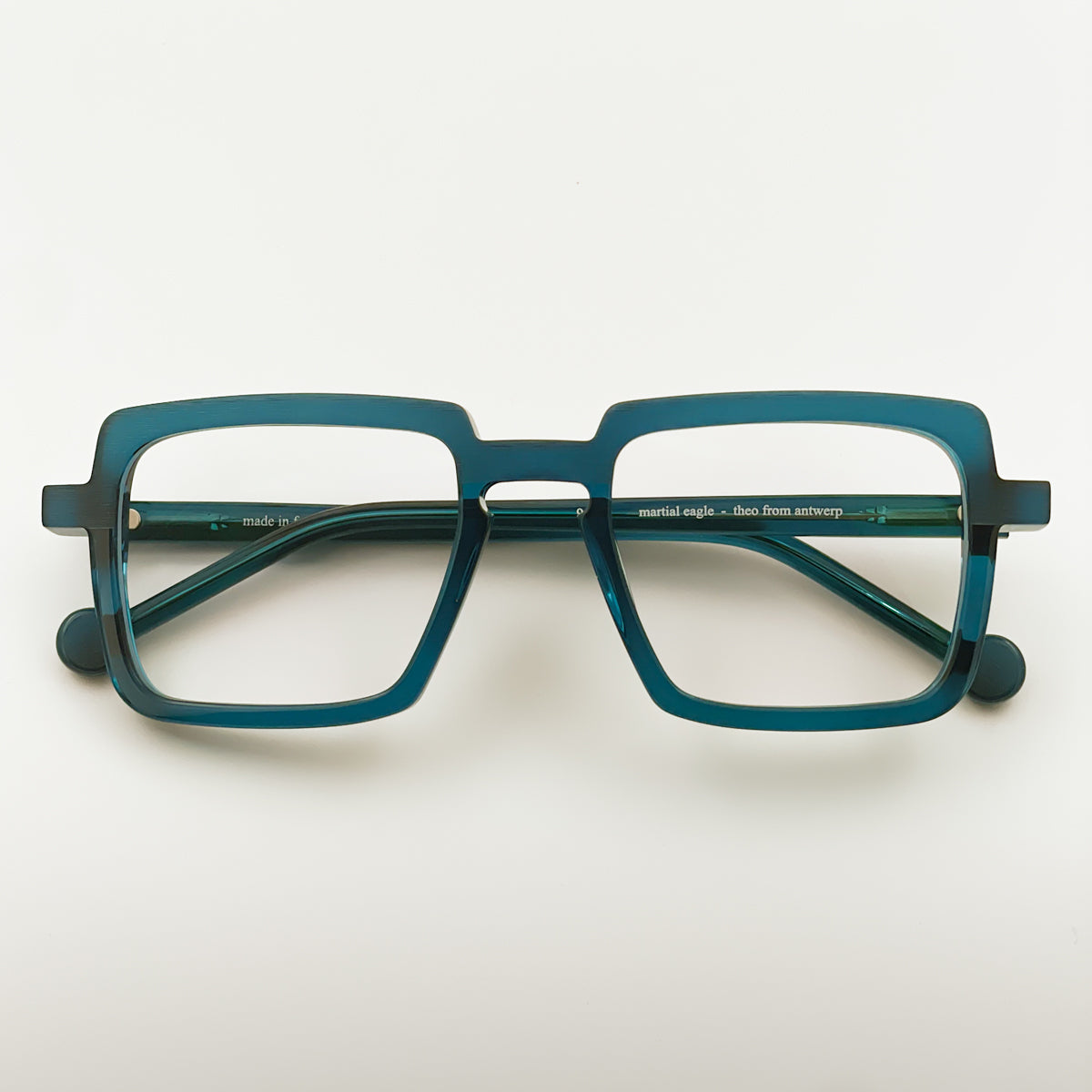 Theo Eyewear Martial Eagle Occhiali da vista acetato di cellulosa blu navy