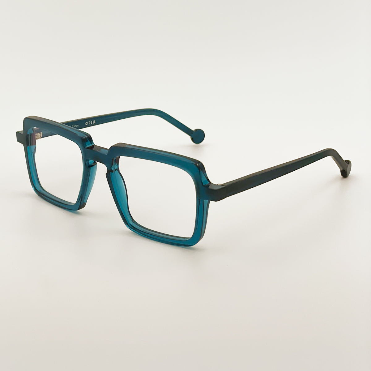 Theo Eyewear Martial Eagle Occhiali da vista acetato di cellulosa blu navy