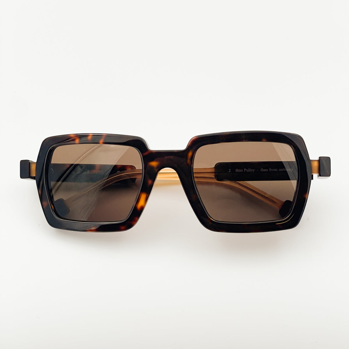 Theo Eyewear occhiali da sole da donna tartarugato marrone