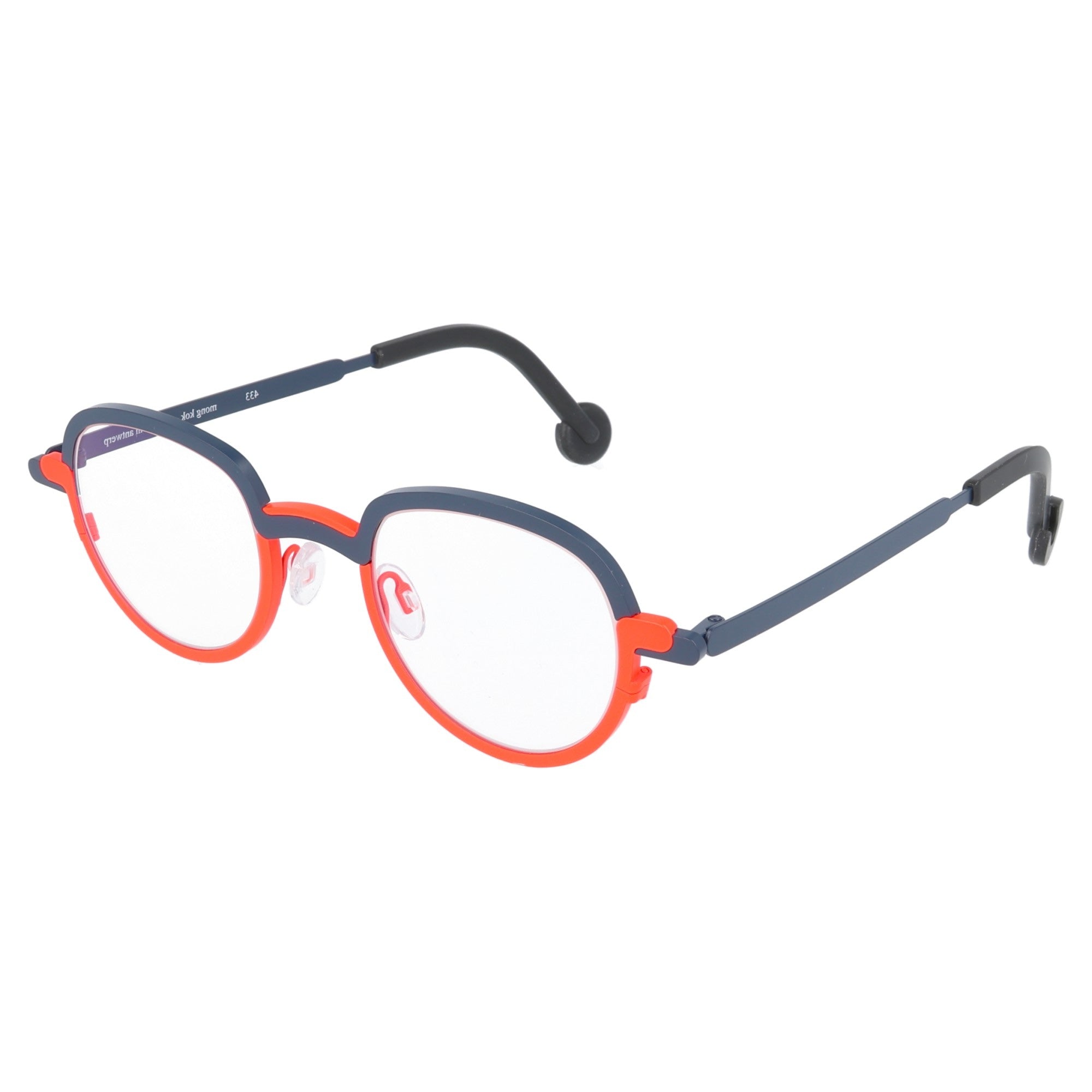 Theo | Mong Kok occhiale da vista unisex titanio Blue Orange