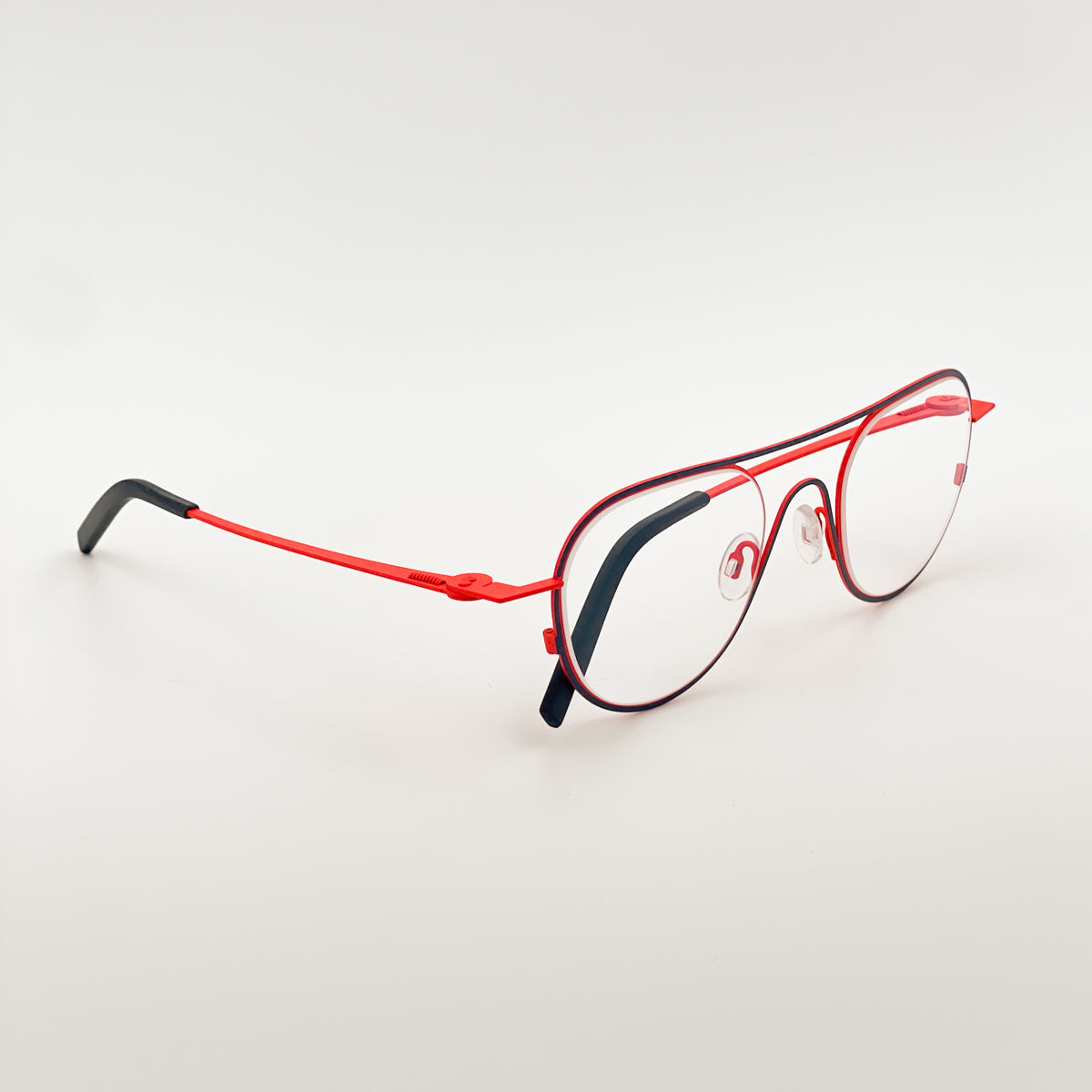 Theo unisex Isohypse acciaio ultraleggero occhiale vista arancione