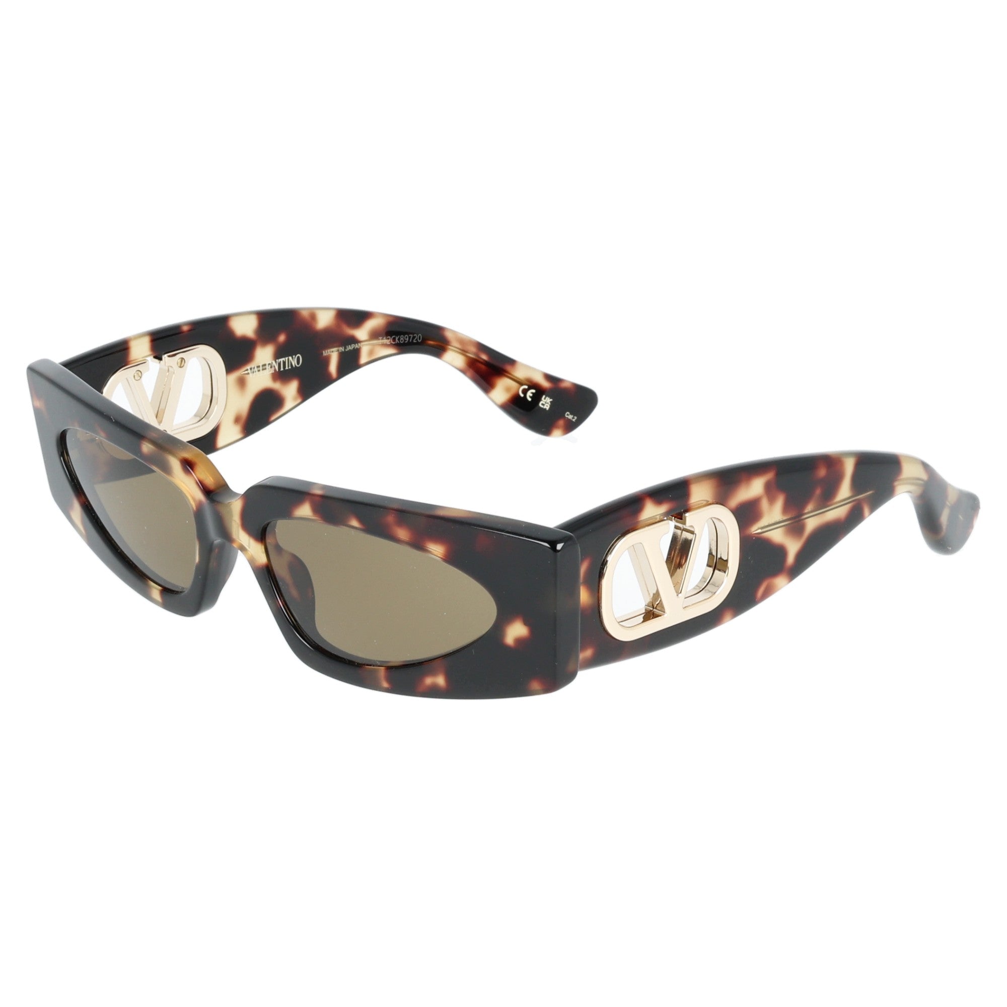 Valentino | VG0001S Tartarugato giallo occhiali da sole donna cat-eye